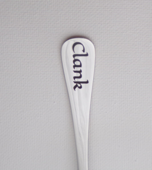 Styx Spoon Engraved Clank/Ouroboros Teaspoon