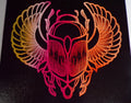 Neon Scarab Art