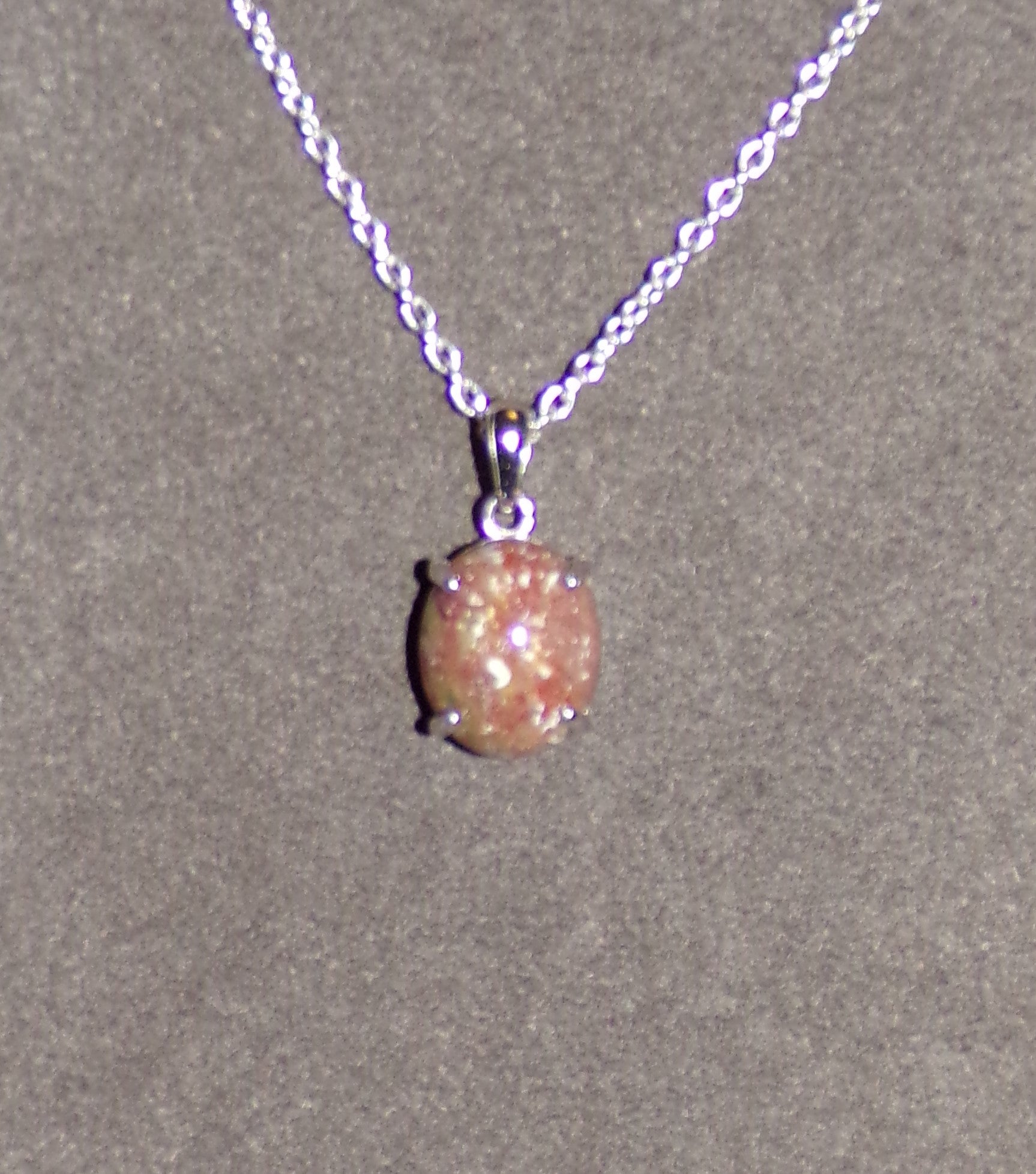 Fancy Jasper gemstone pendant in Sterling Silver