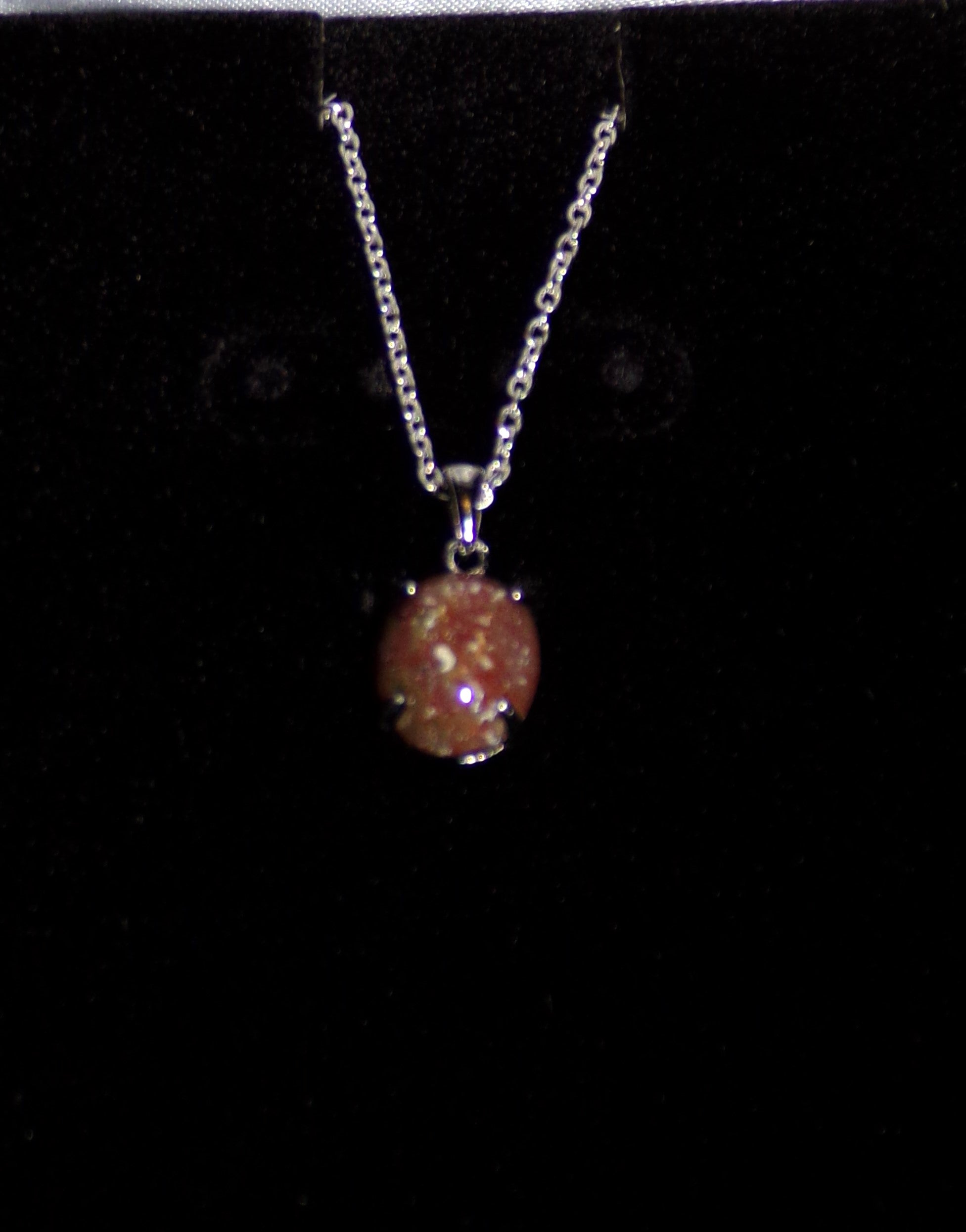 Fancy Jasper gemstone pendant in Sterling Silver