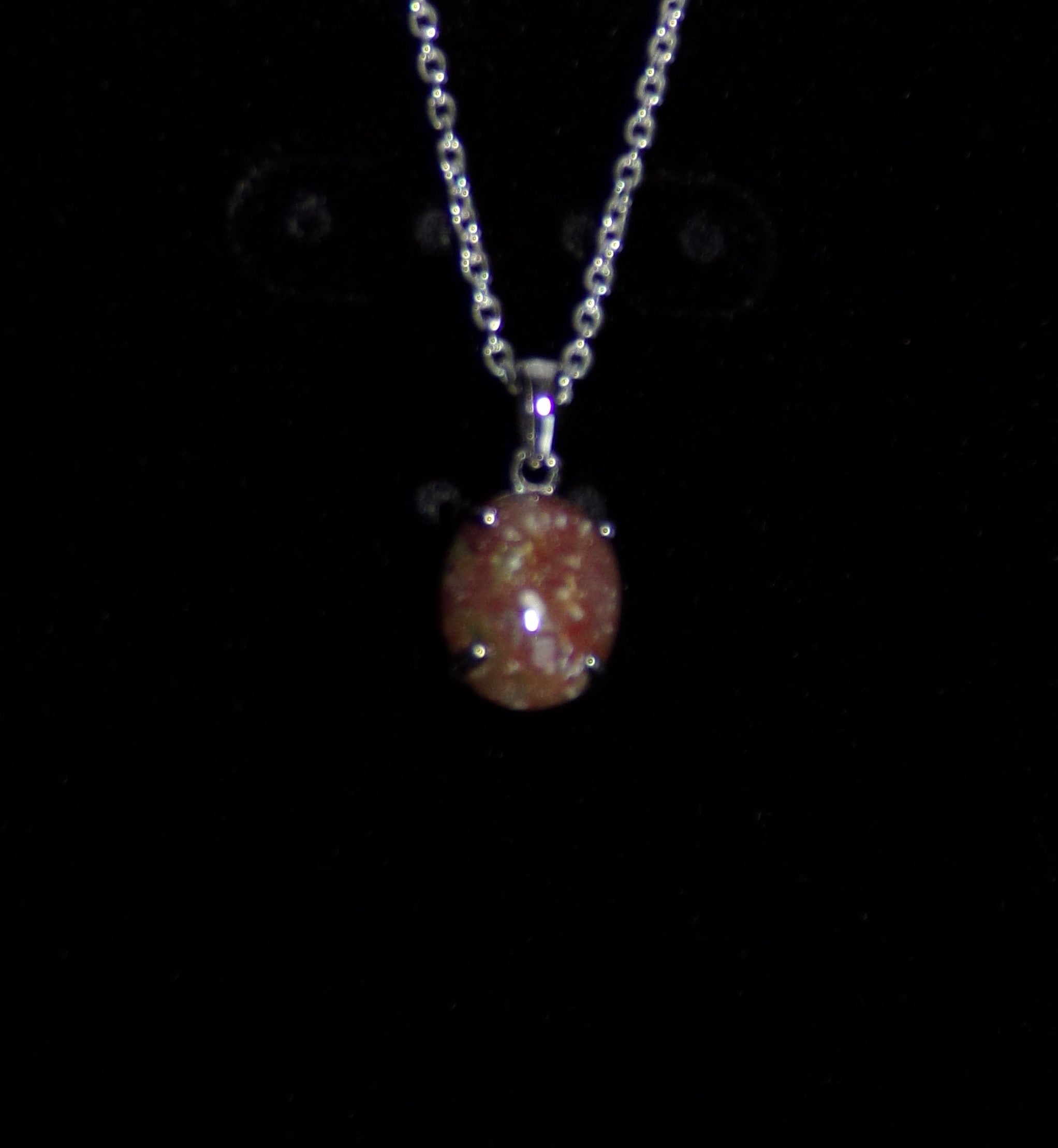 Fancy Jasper gemstone pendant in Sterling Silver