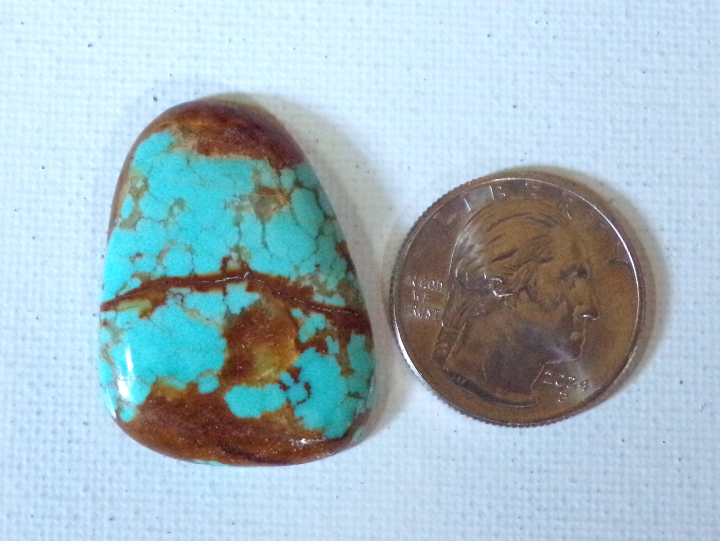 Genuine Kingman Turquoise Cabochon from Turquoise Mountain