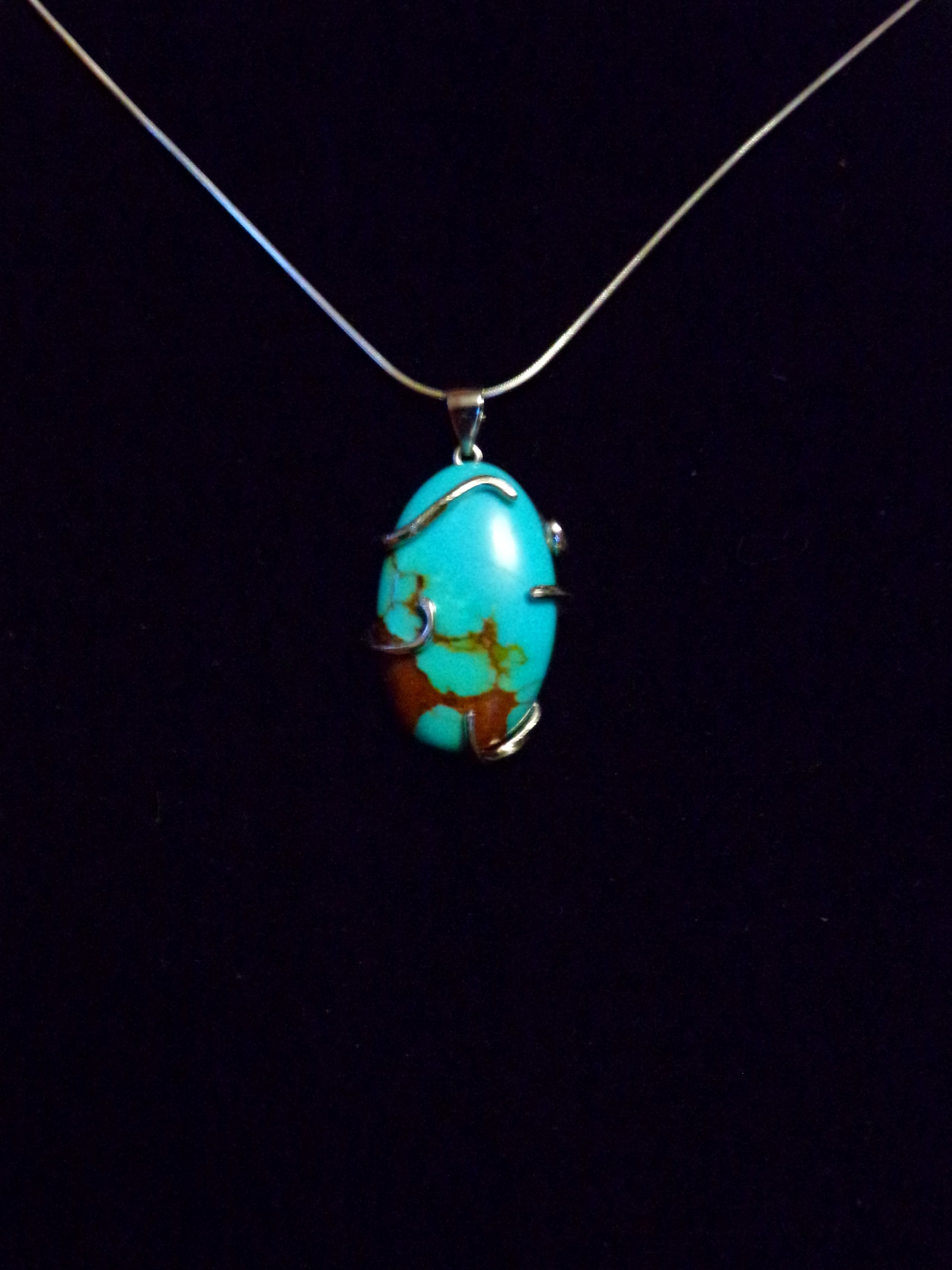 Royston Turquoise and Sterling Silver Necklace