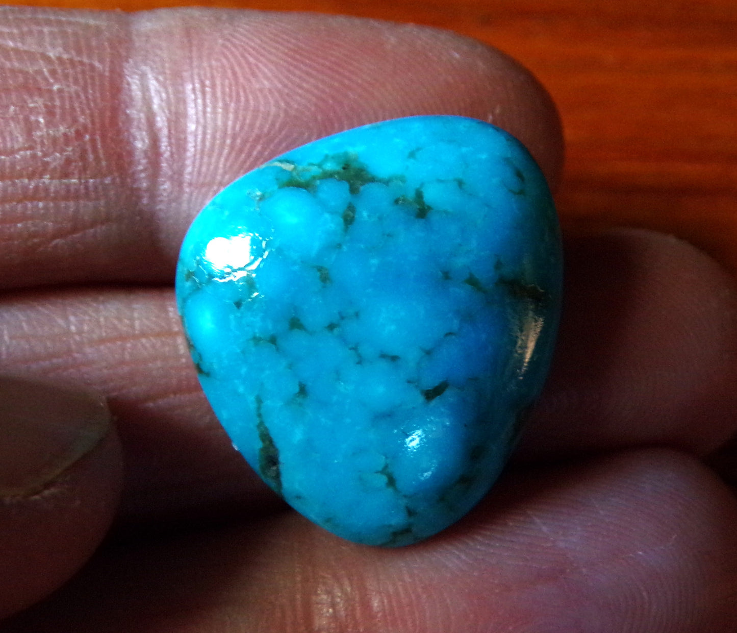 AAA Kaolin Matrix Kingman Turquoise