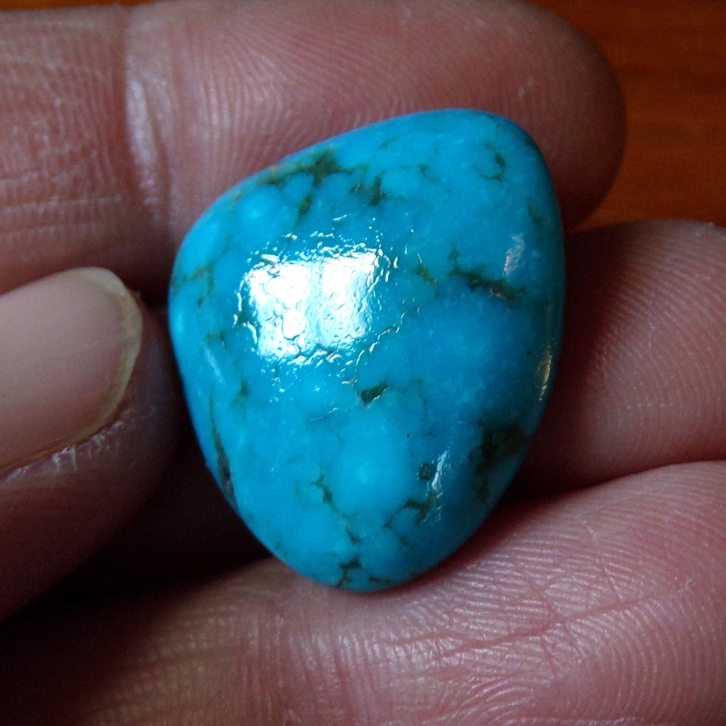 AAA Kaolin Matrix Kingman Turquoise