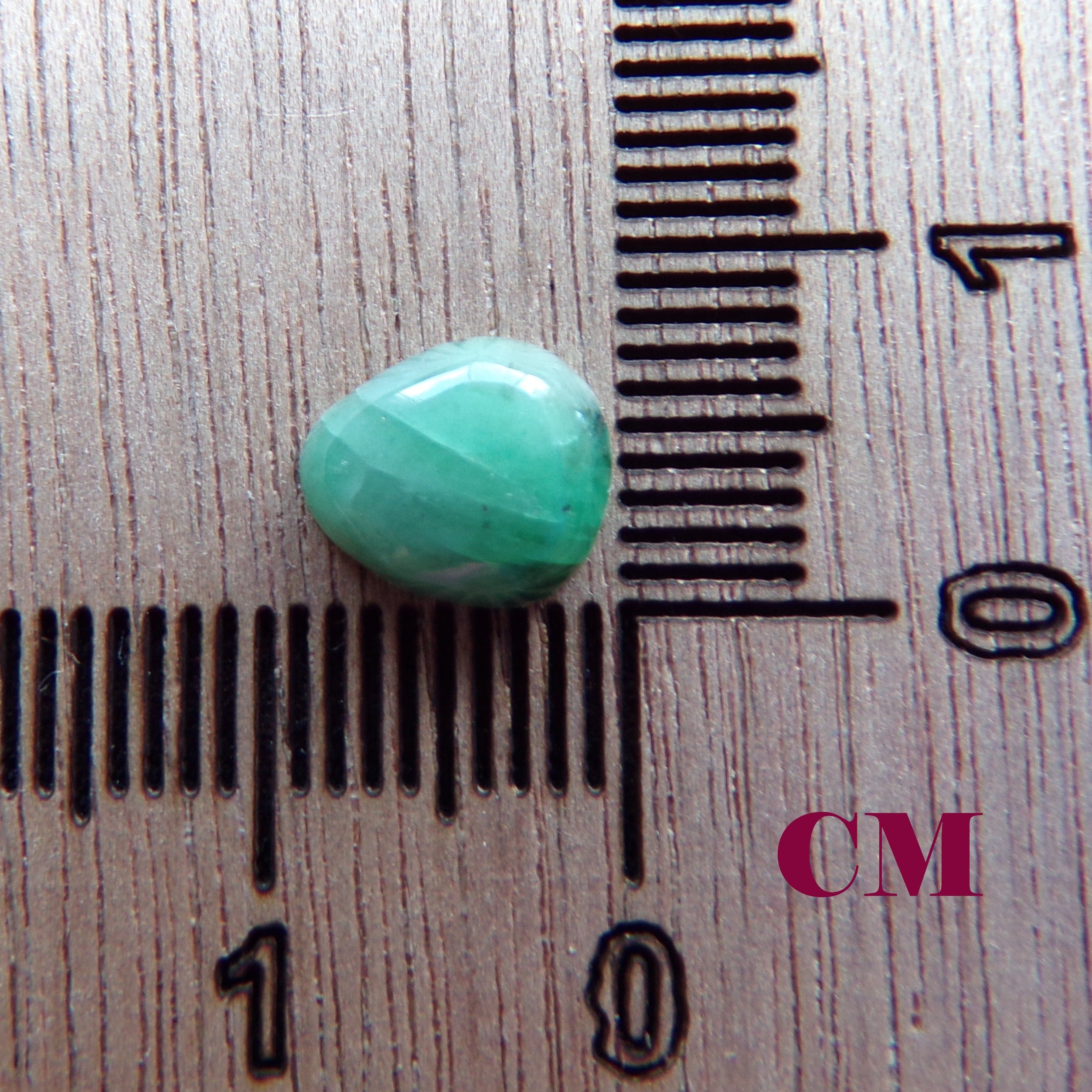 Natural Brazilian Emerald Cabochon 1.1 Ct. Teardrop