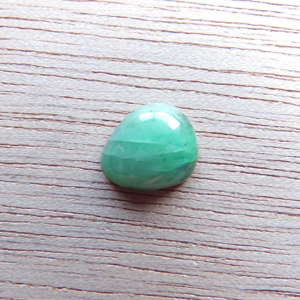 Natural Brazilian Emerald Cabochon 1.1 Ct. Teardrop