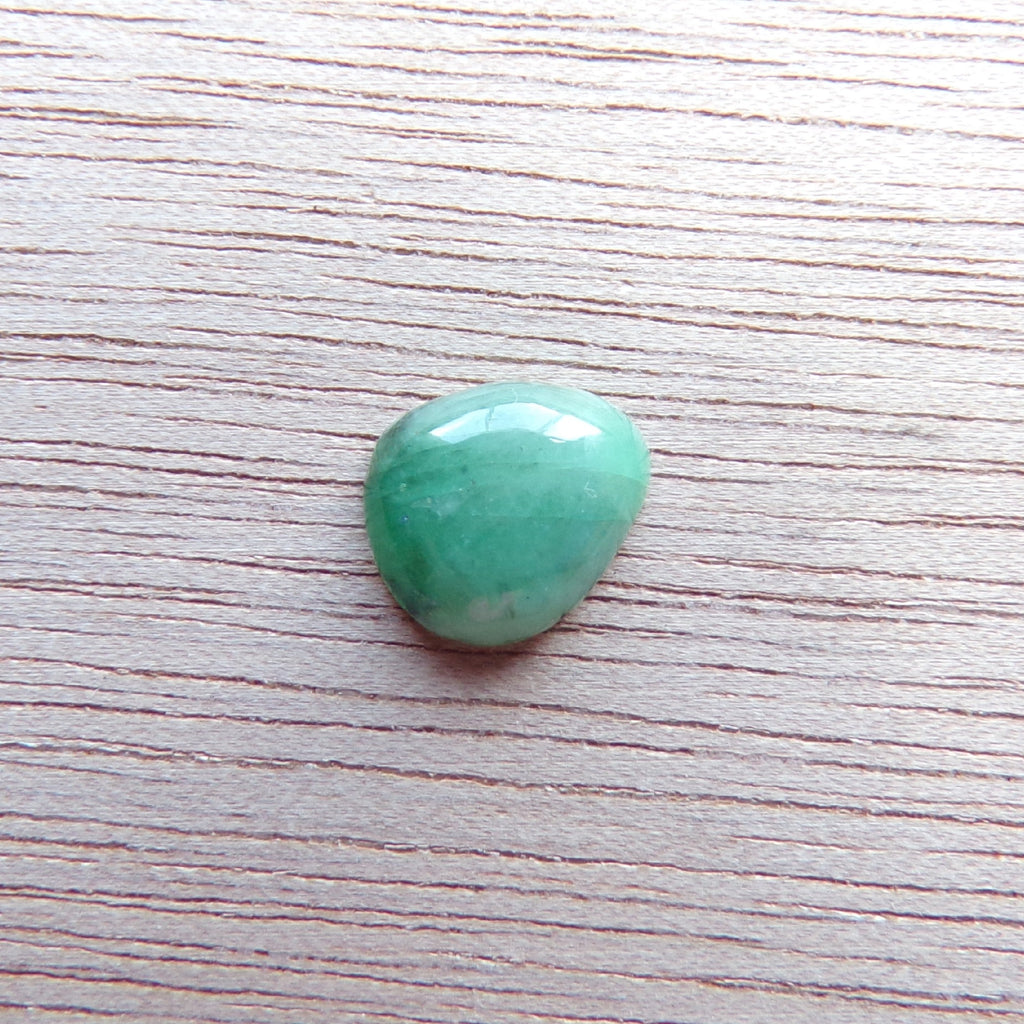 Natural Brazilian Emerald Cabochon 1.1 Ct. Teardrop