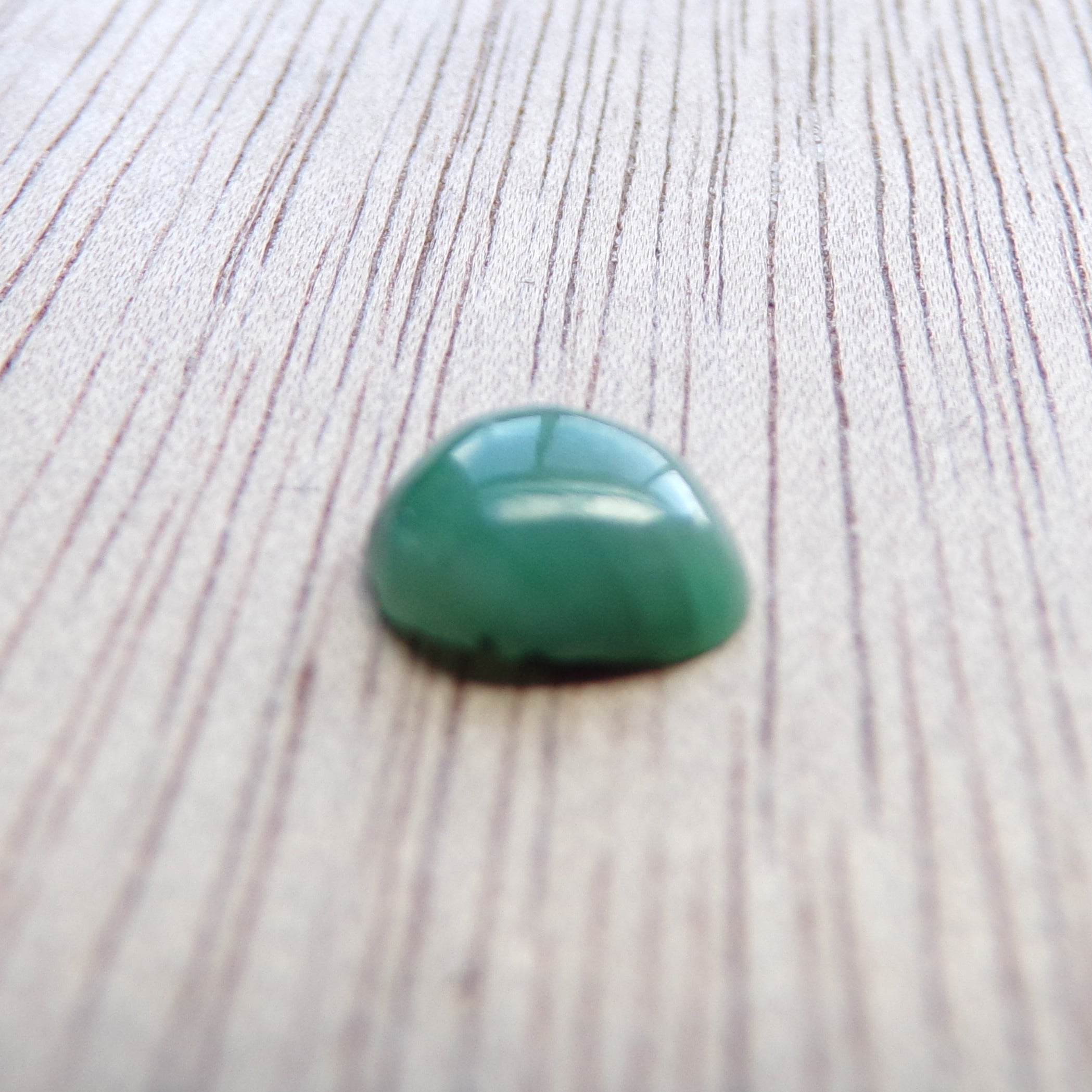 Natural Brazilian Emerald Cabochon 1.1 Ct. Teardrop