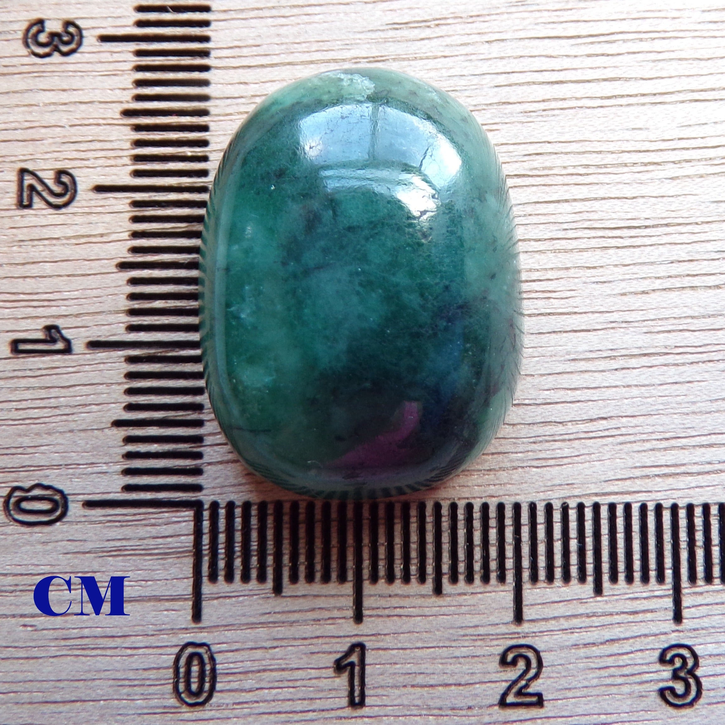 Large Natural Brazilian Emerald Cabochon 45.5 Carats