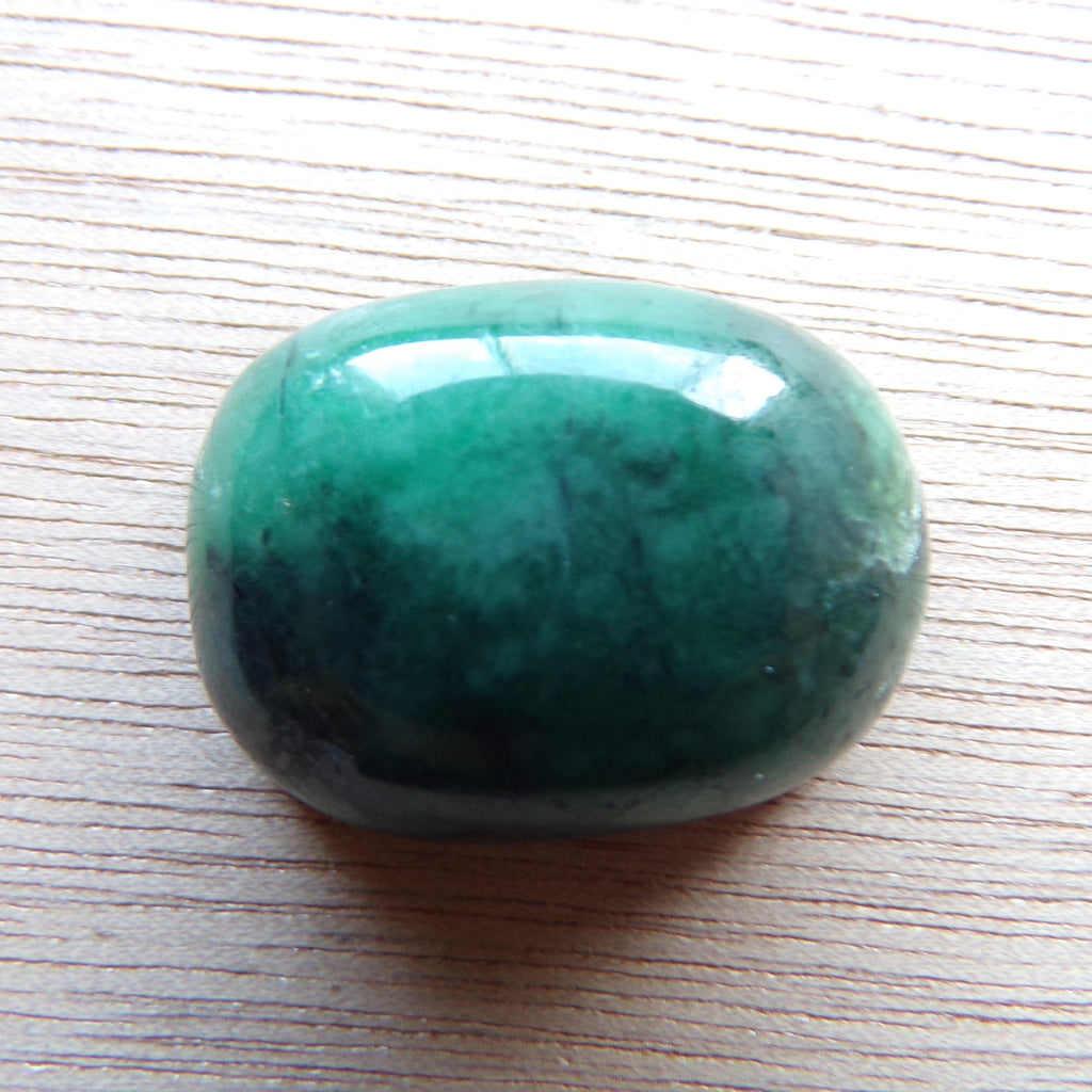 Large Natural Brazilian Emerald Cabochon 45.5 Carats