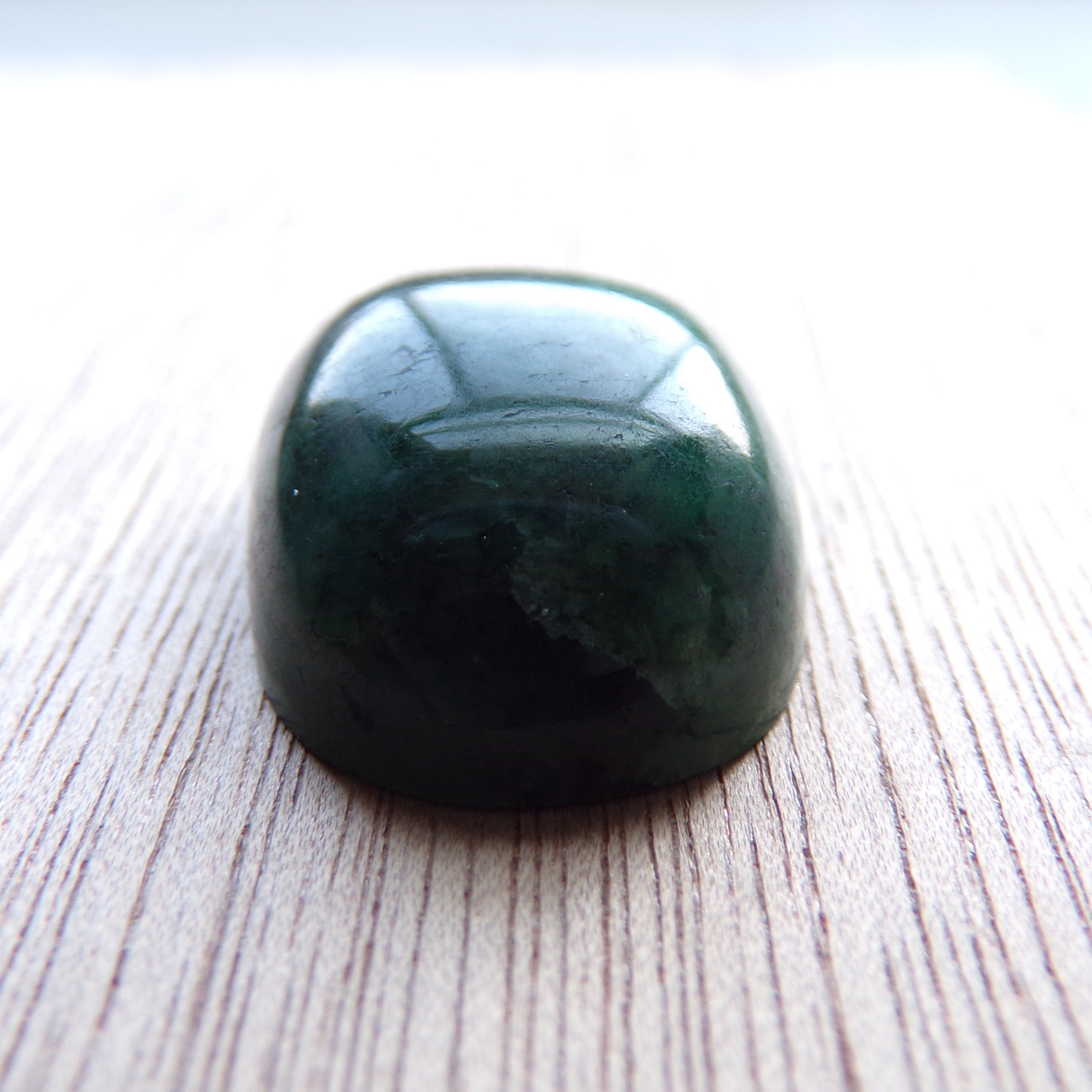 Large Natural Brazilian Emerald Cabochon 45.5 Carats