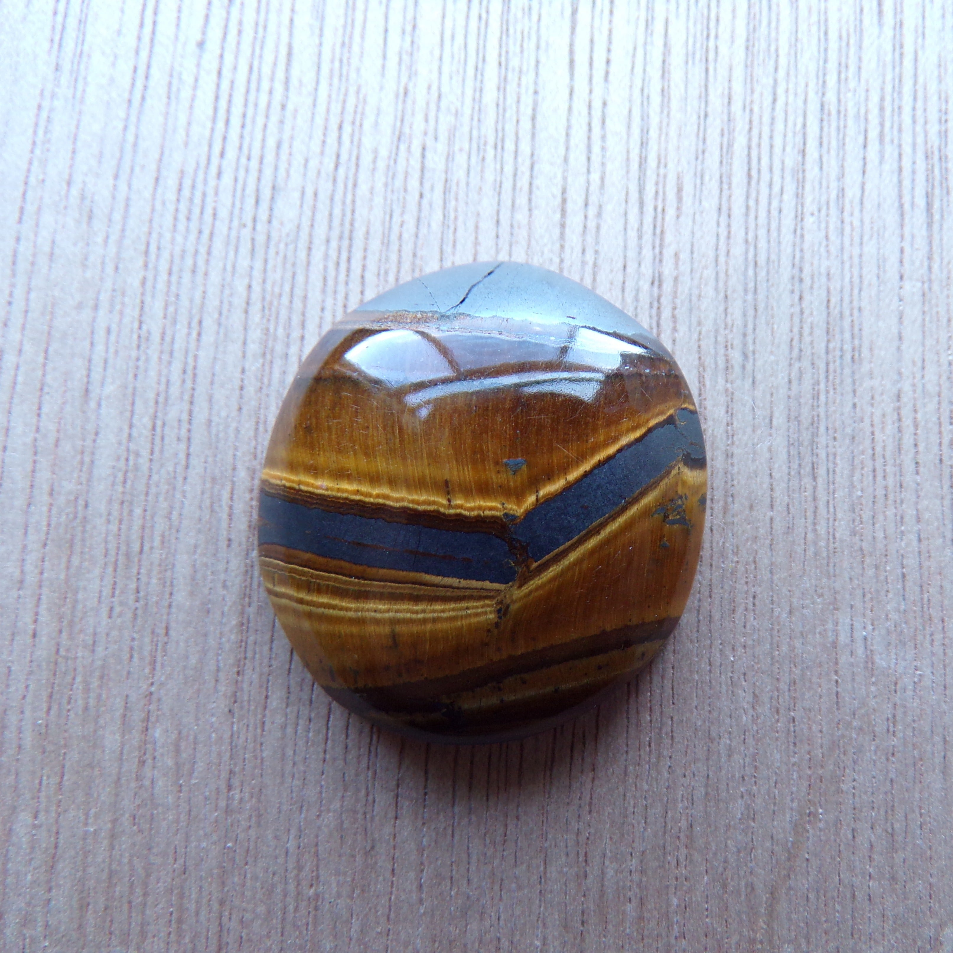 AAA Grade Landscape Tiger's Eye Cabochon