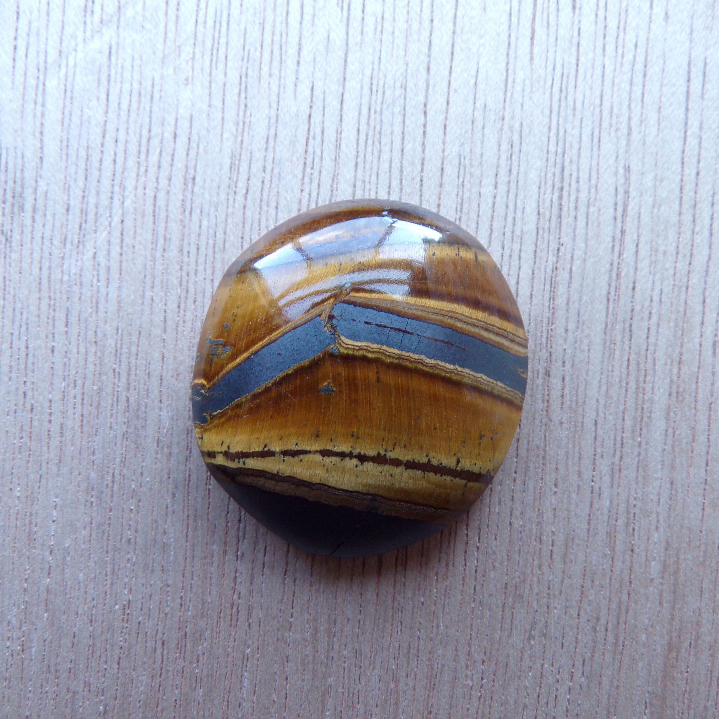 AAA Grade Landscape Tiger's Eye Cabochon