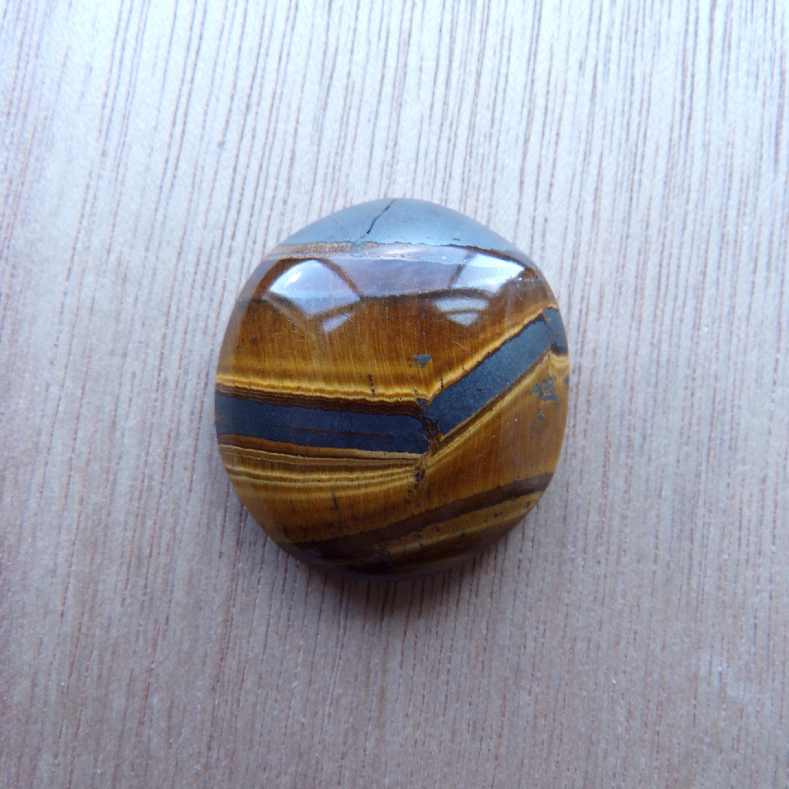 AAA Grade Landscape Tiger's Eye Cabochon