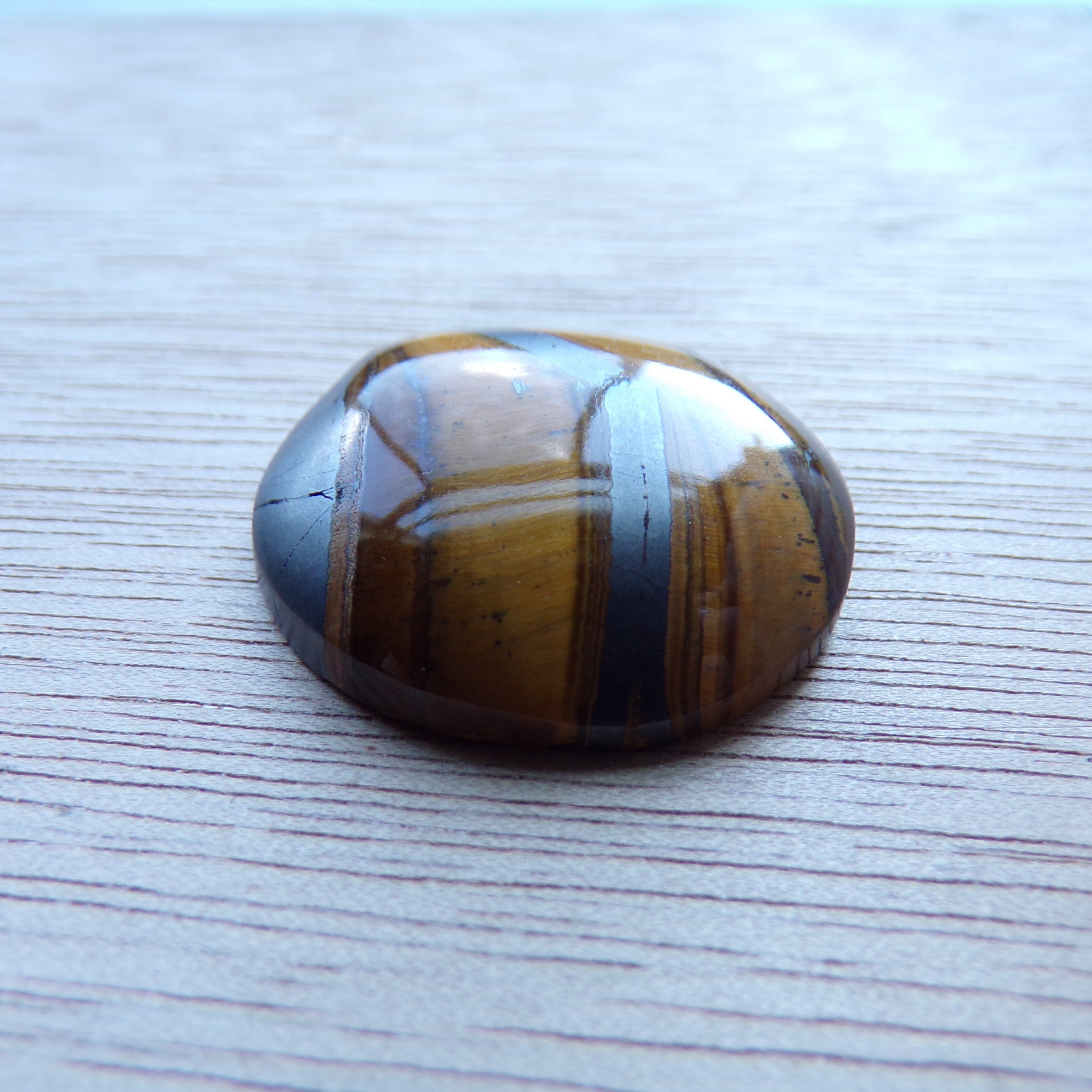 AAA Grade Landscape Tiger's Eye Cabochon