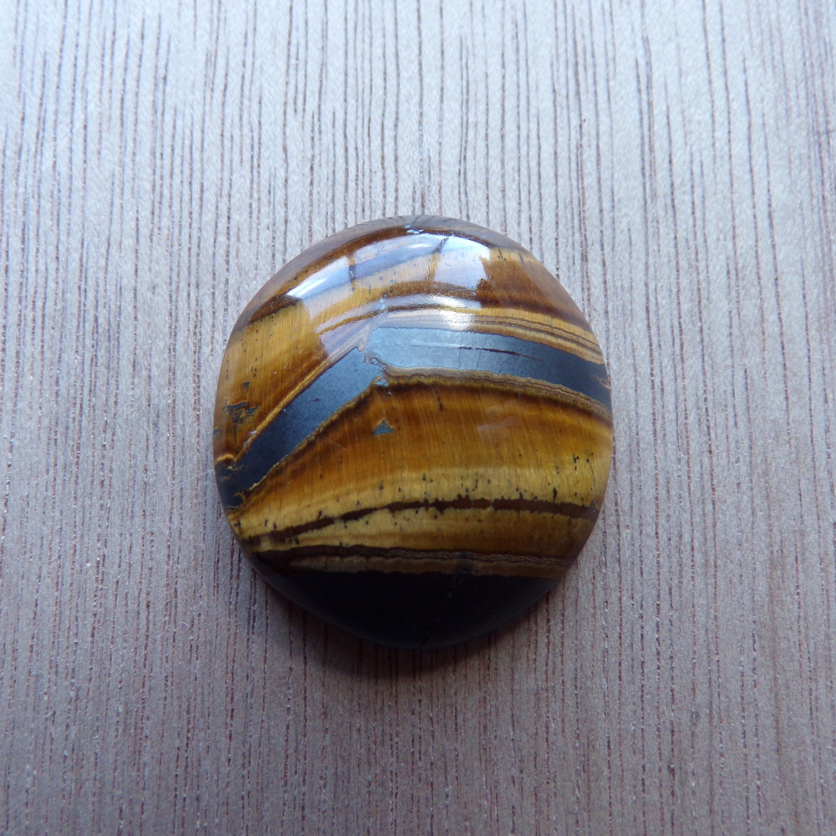 AAA Grade Landscape Tiger's Eye Cabochon