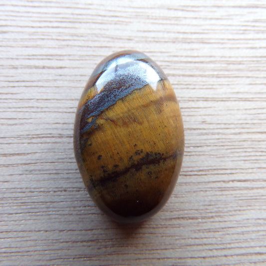 Landscape Tiger’s Eye Cabochon — 28.8 ct