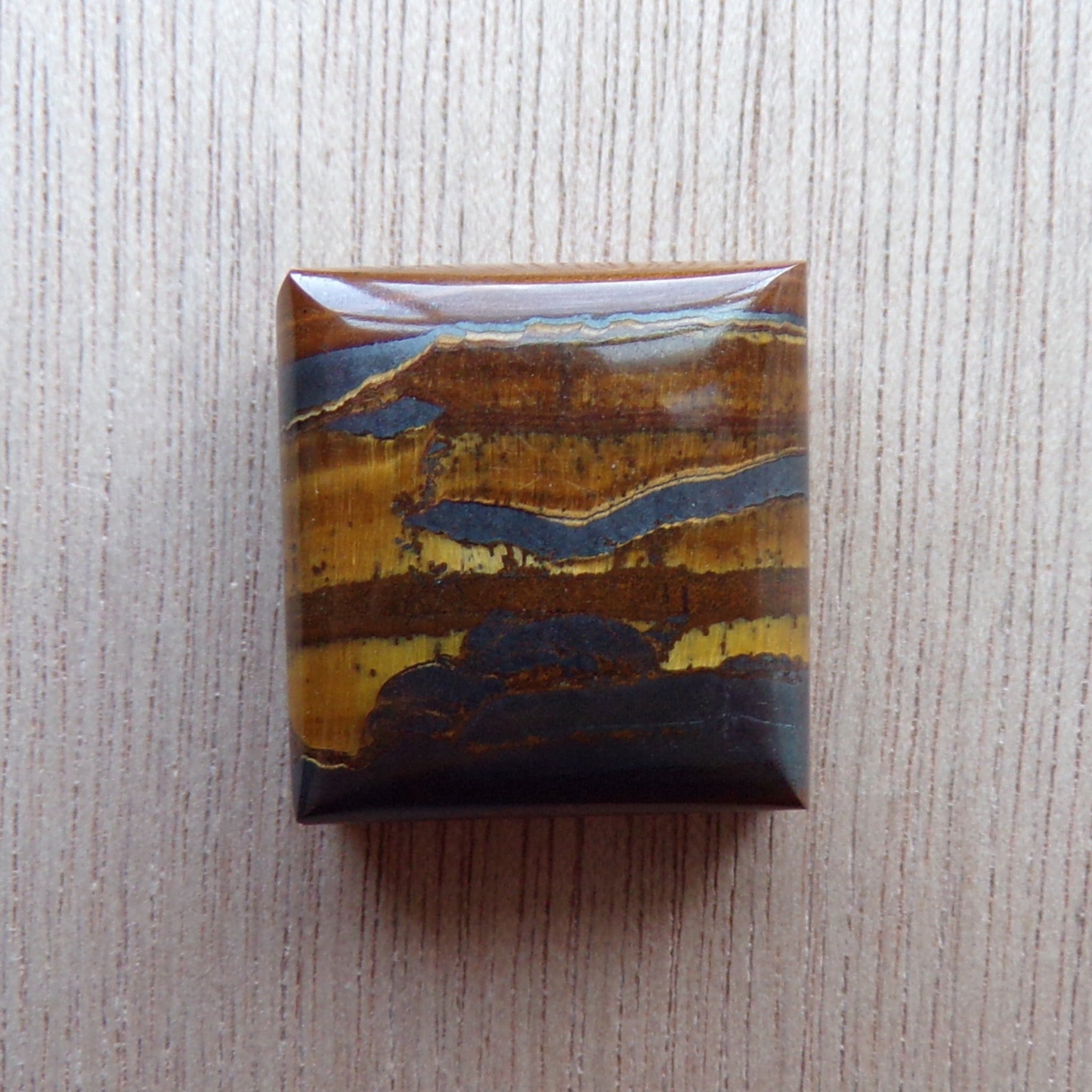 AAA Grade Landscape Tiger's Eye Cabochon