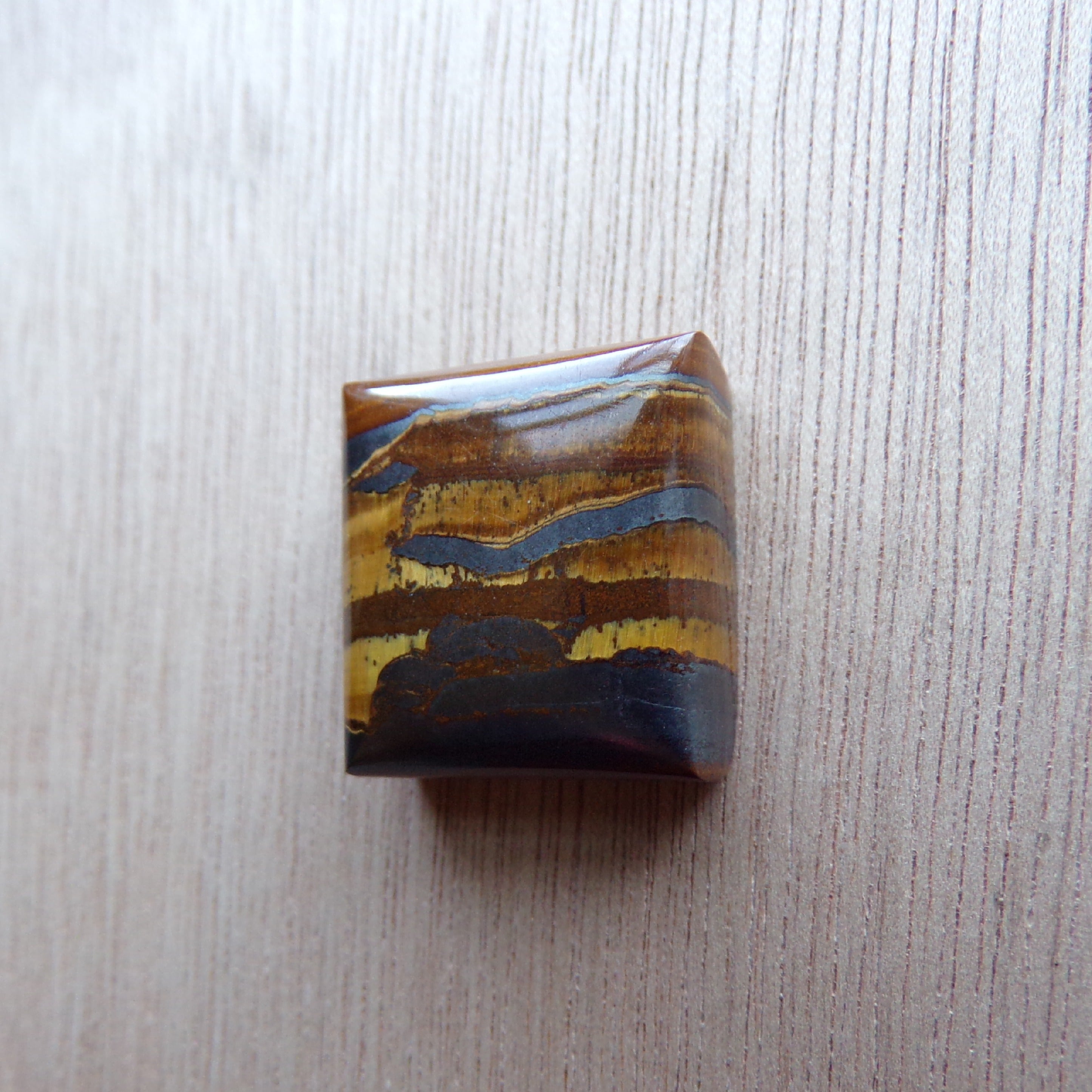 AAA Grade Landscape Tiger's Eye Cabochon
