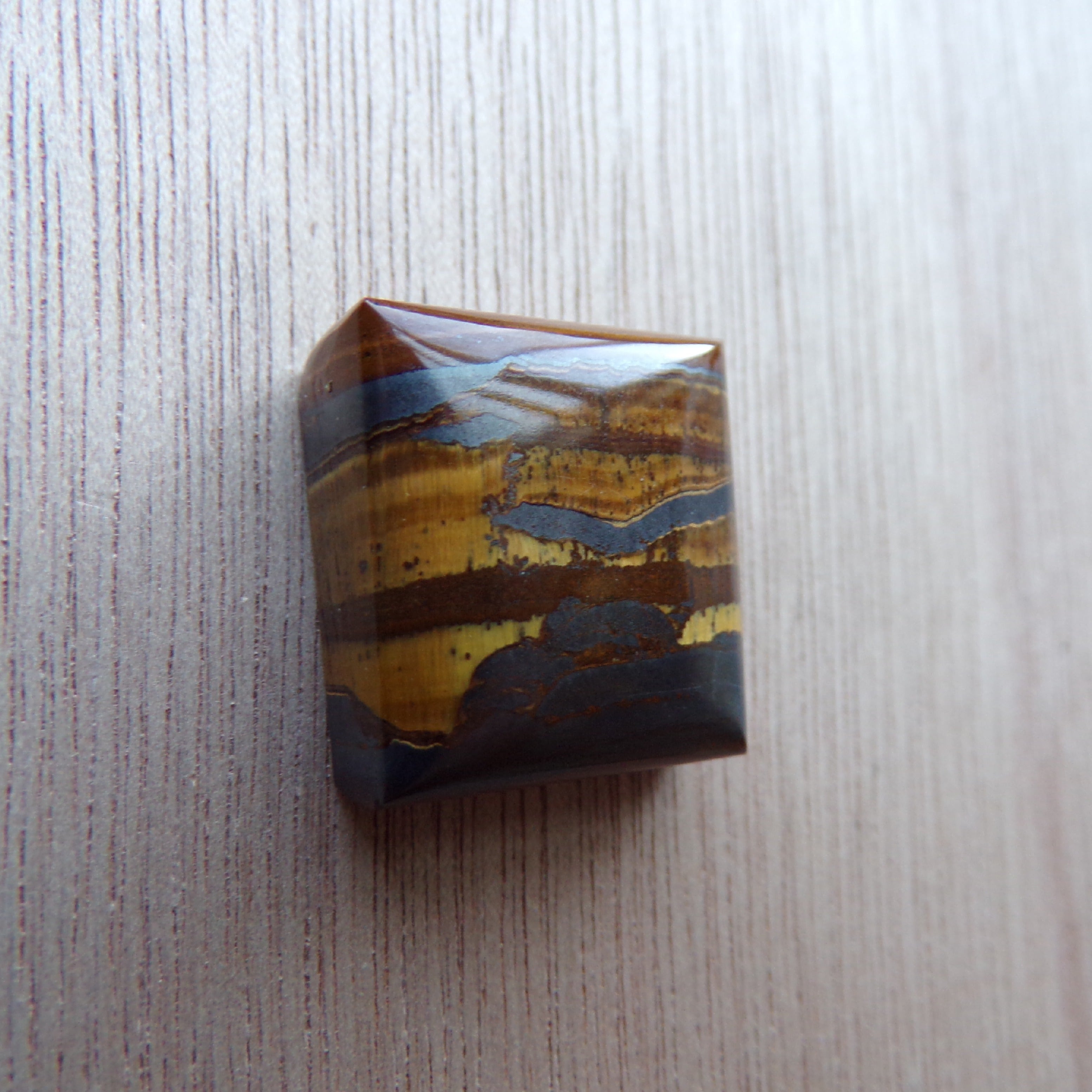 AAA Grade Landscape Tiger's Eye Cabochon