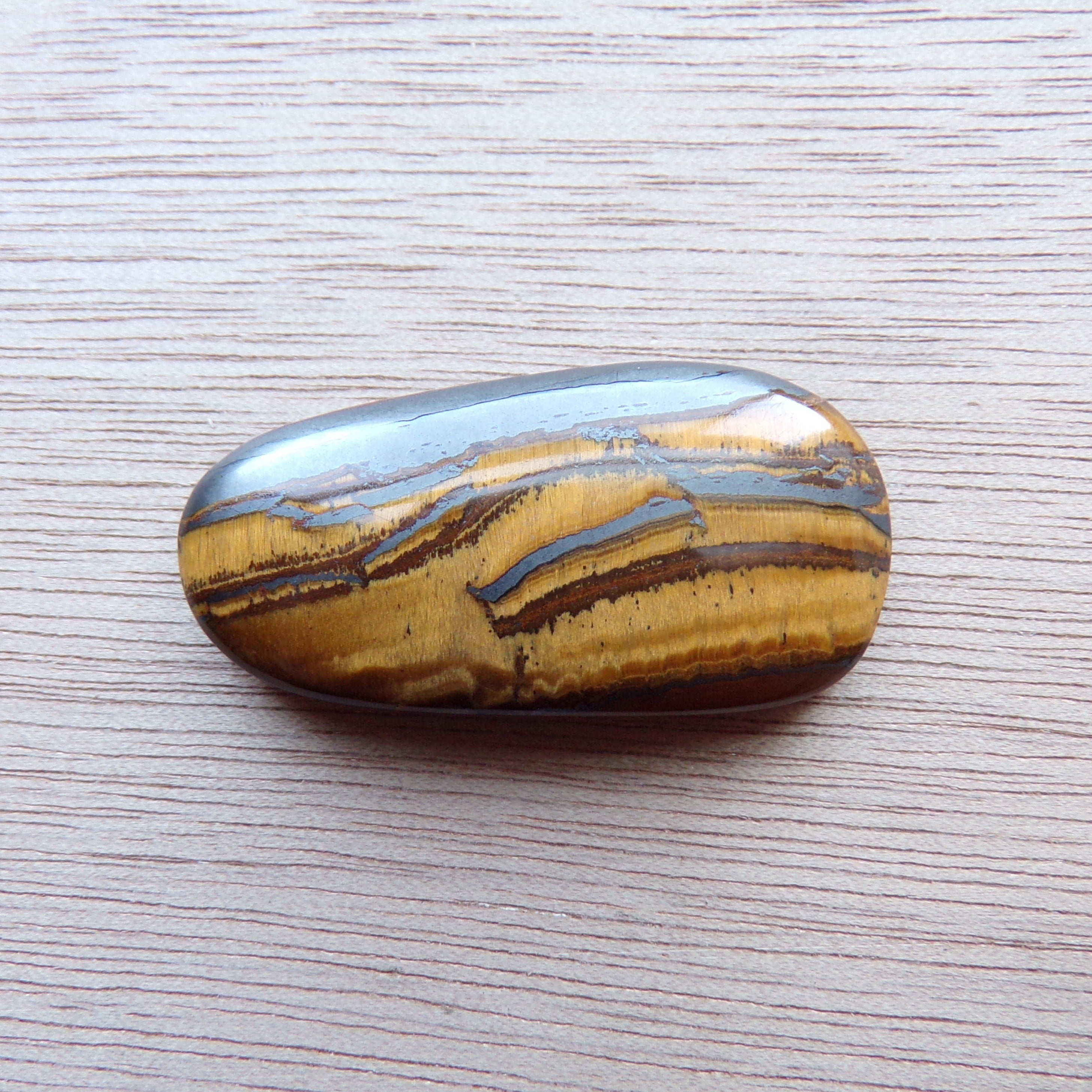 AAA Grade Landscape Tiger's Eye Cabochon