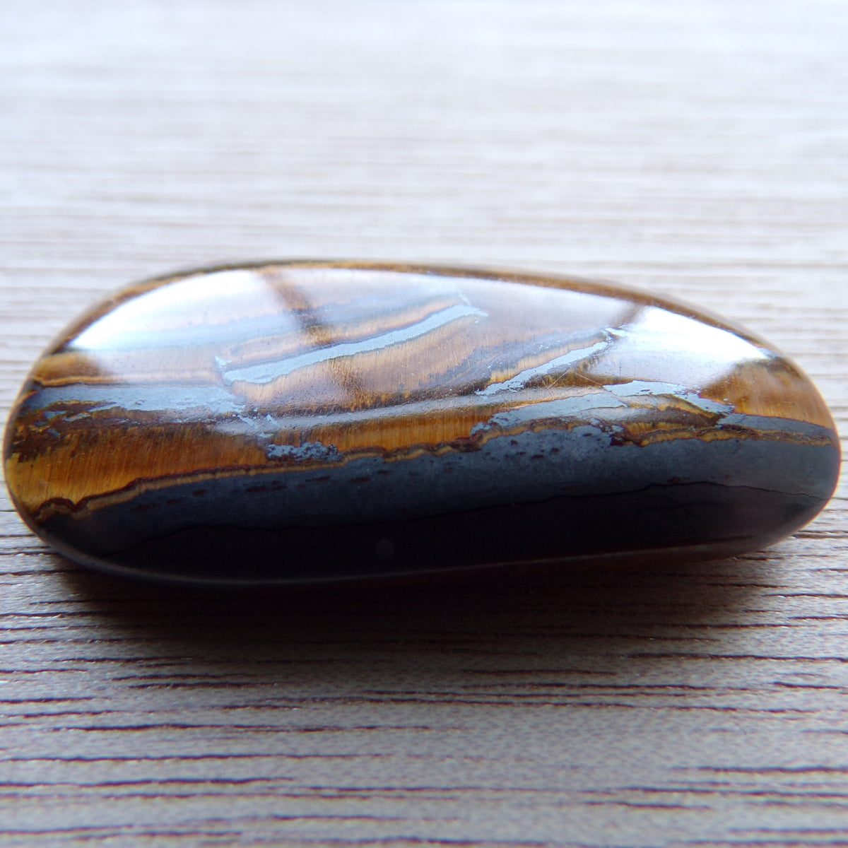 Landscape Tiger’s Eye Cabochon — 43.65 ct