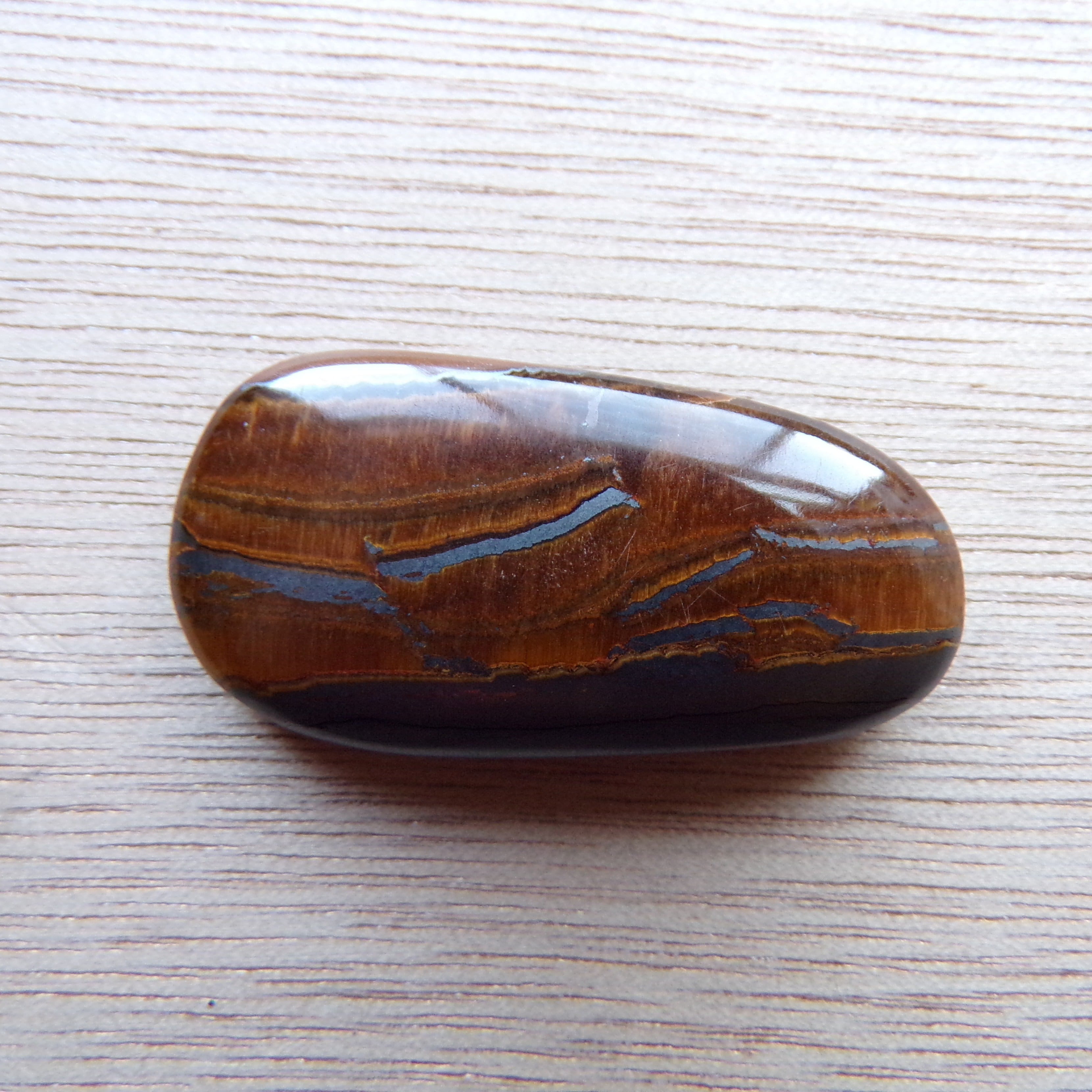 AAA Grade Landscape Tiger's Eye Cabochon