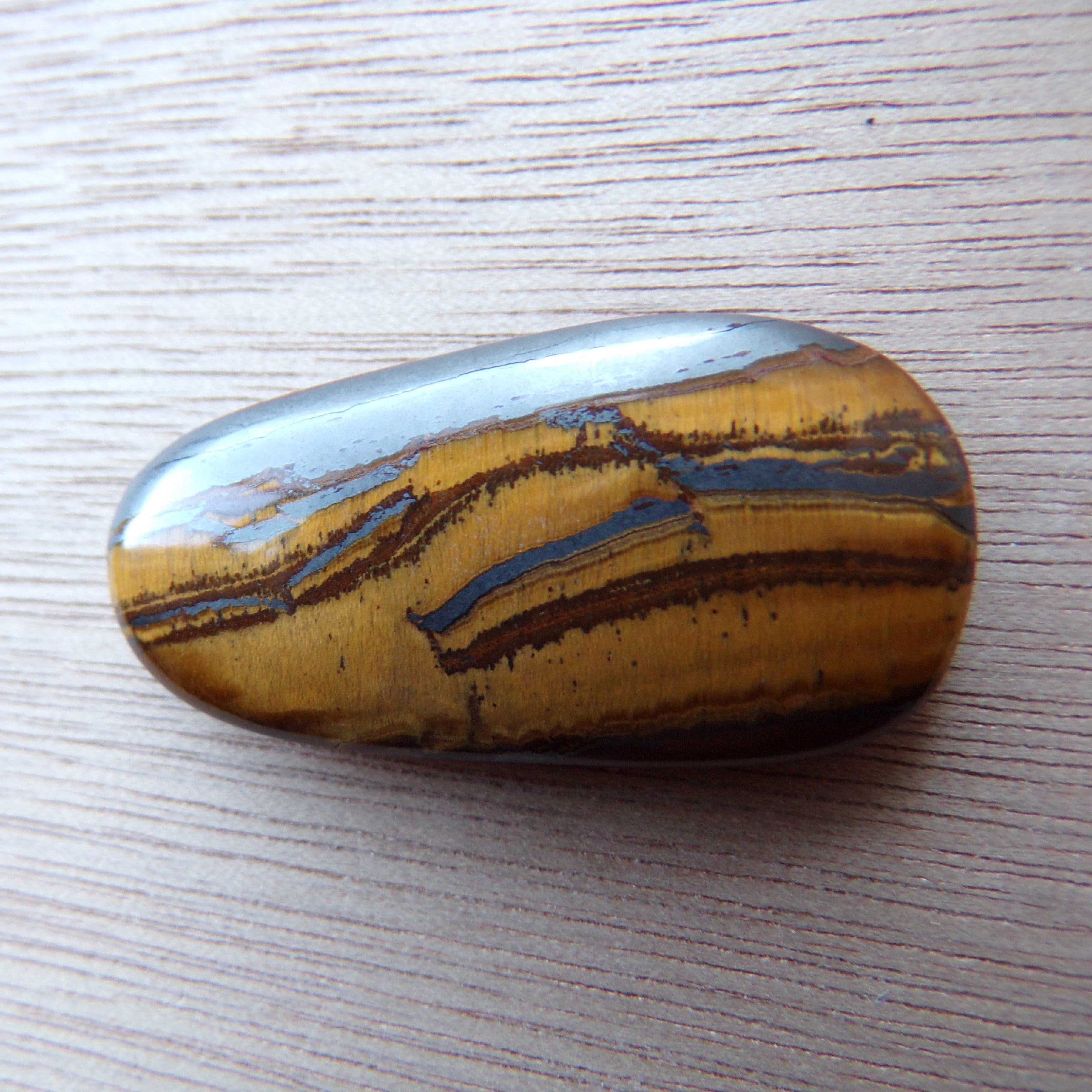 AAA Grade Landscape Tiger's Eye Cabochon