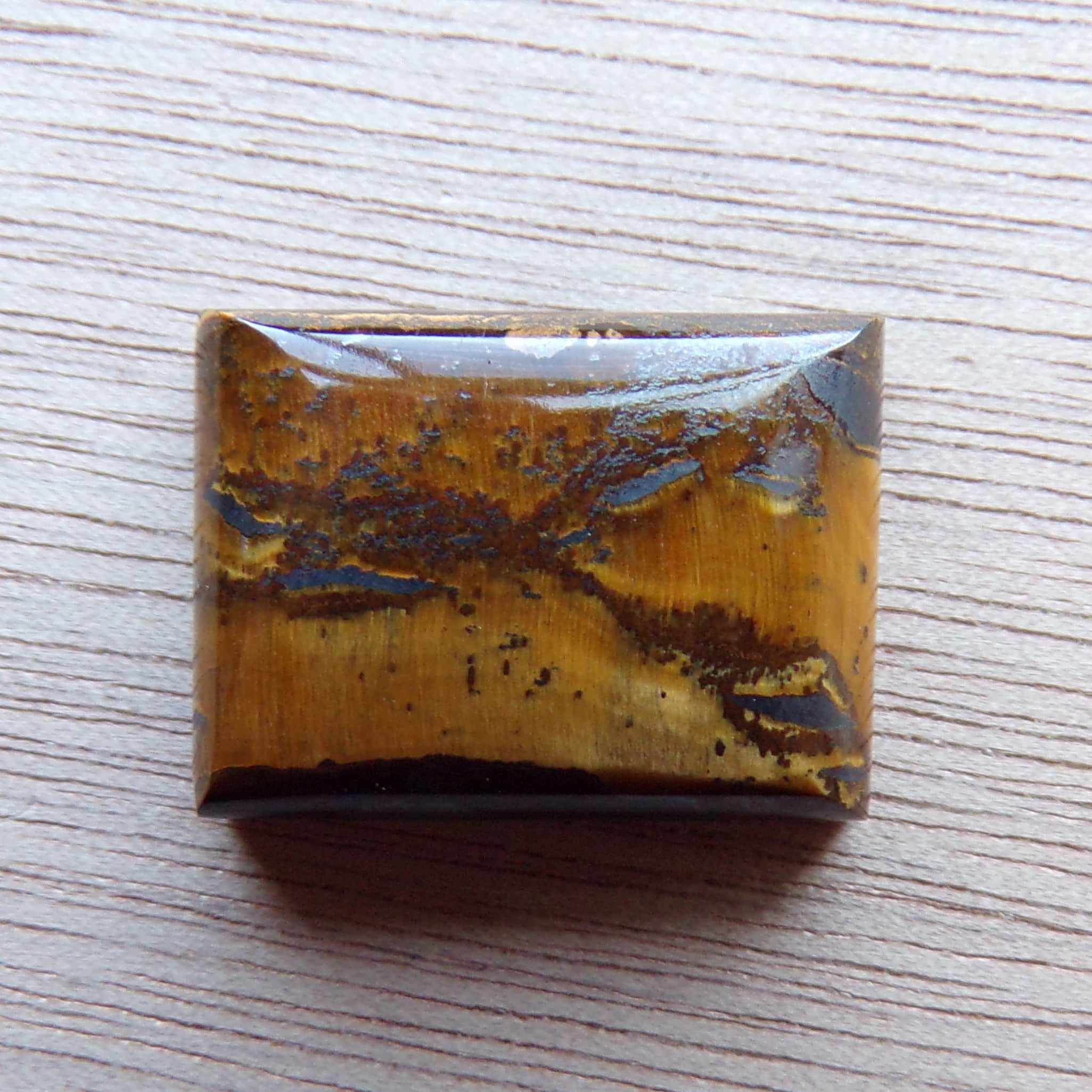 AAA Grade Landscape Tiger's Eye Cabochon