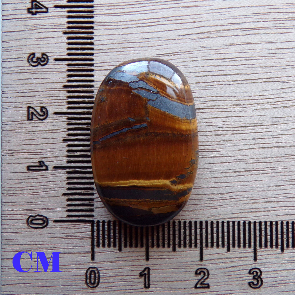 Landscape Tiger’s Eye Cabochon — 41.5 ct