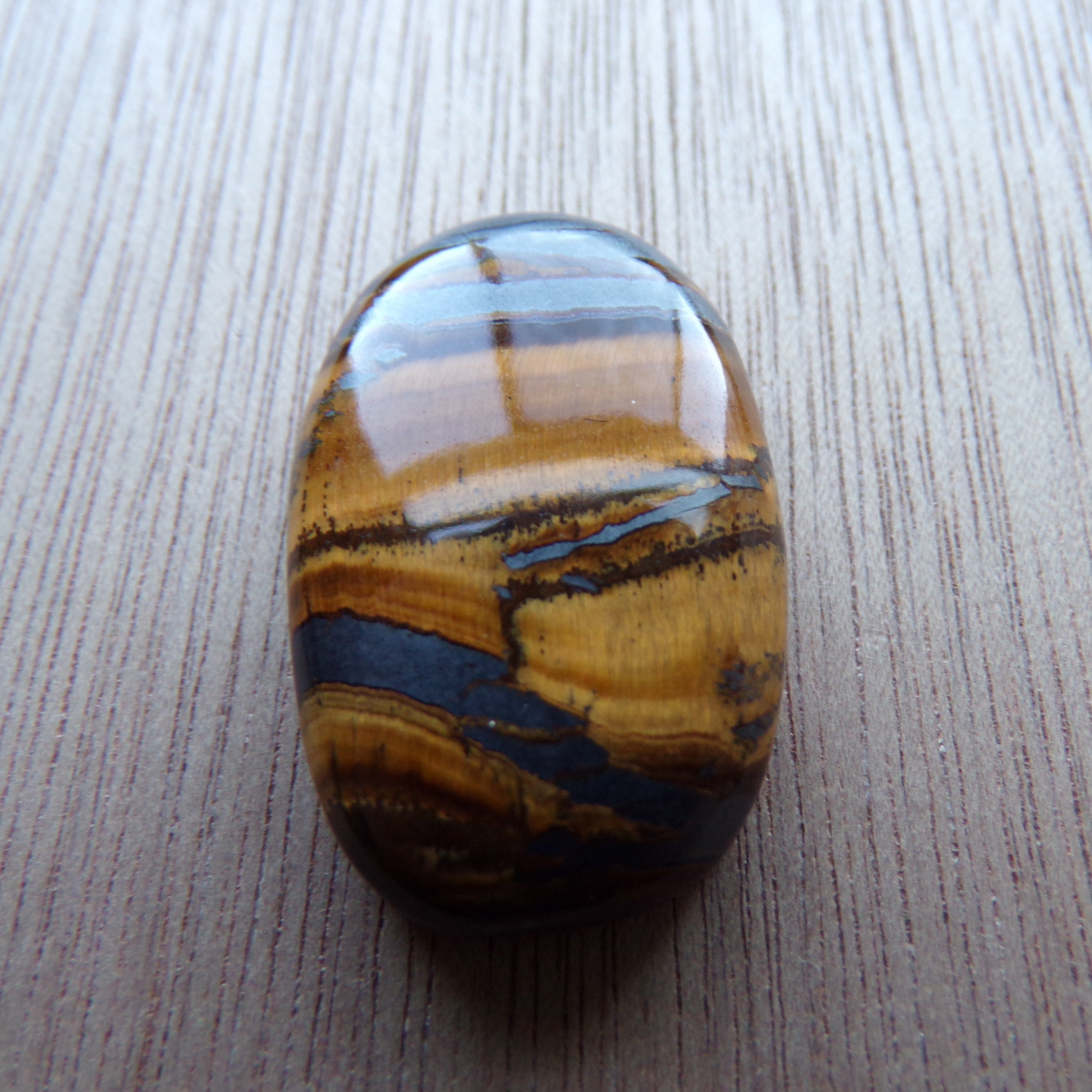 AAA Grade Landscape Tiger's Eye Cabochon