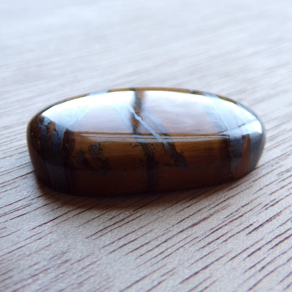 AAA Grade Landscape Tiger's Eye Cabochon