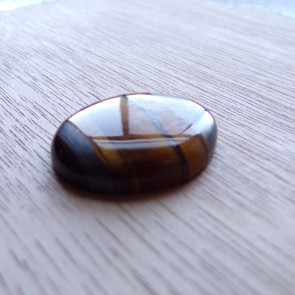 AAA Grade Landscape Tiger's Eye Cabochon