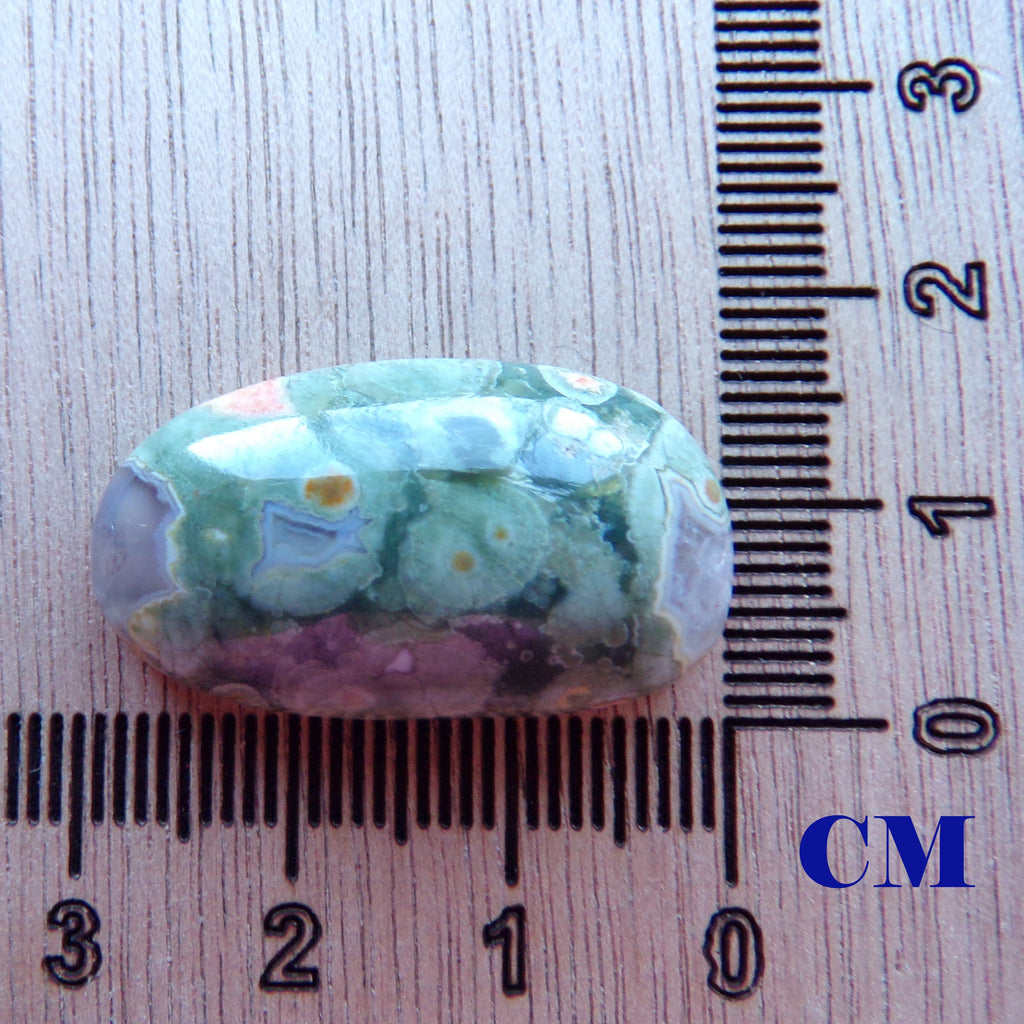 Natural Rainforest Jasper Rhyolite Cabochon