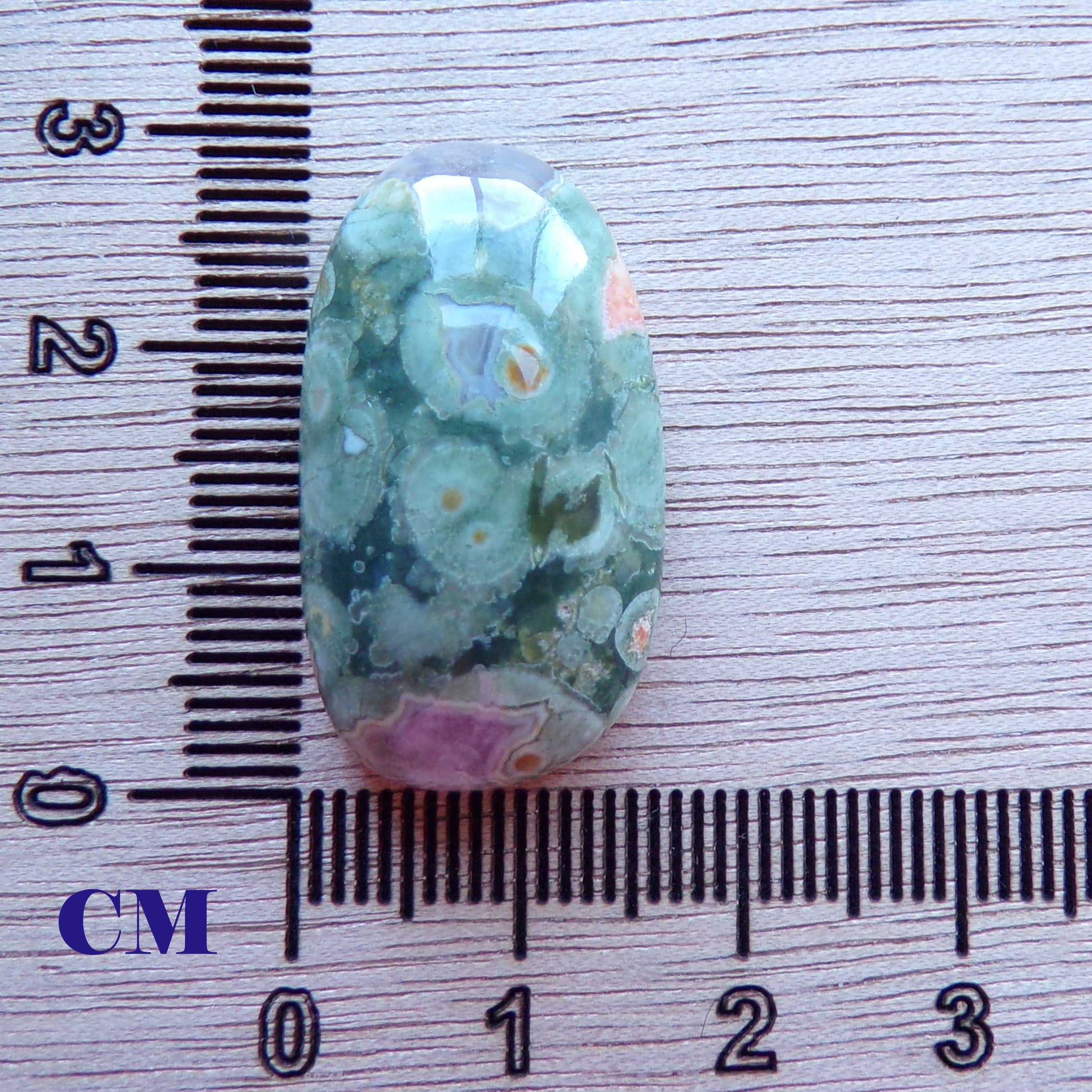 Natural Rainforest Jasper Rhyolite Cabochon