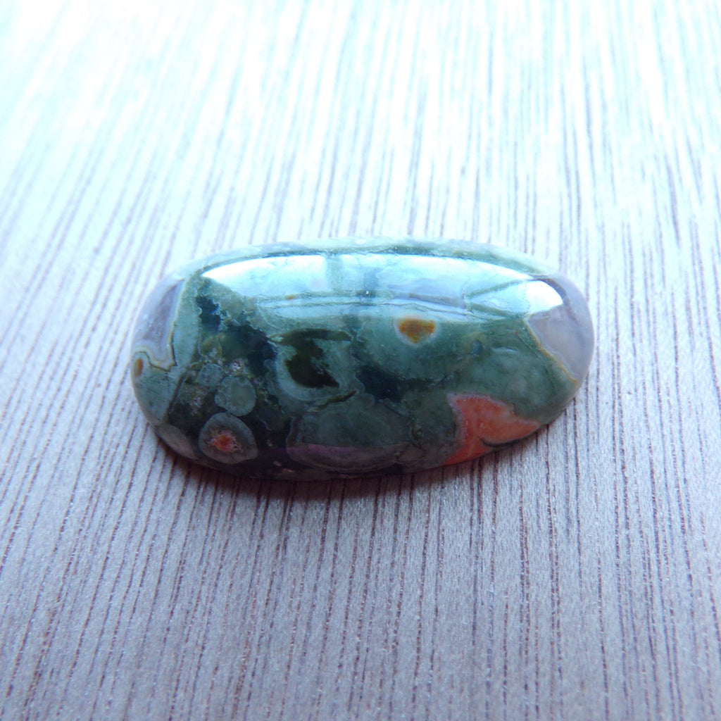 Natural Rainforest Jasper Rhyolite Cabochon