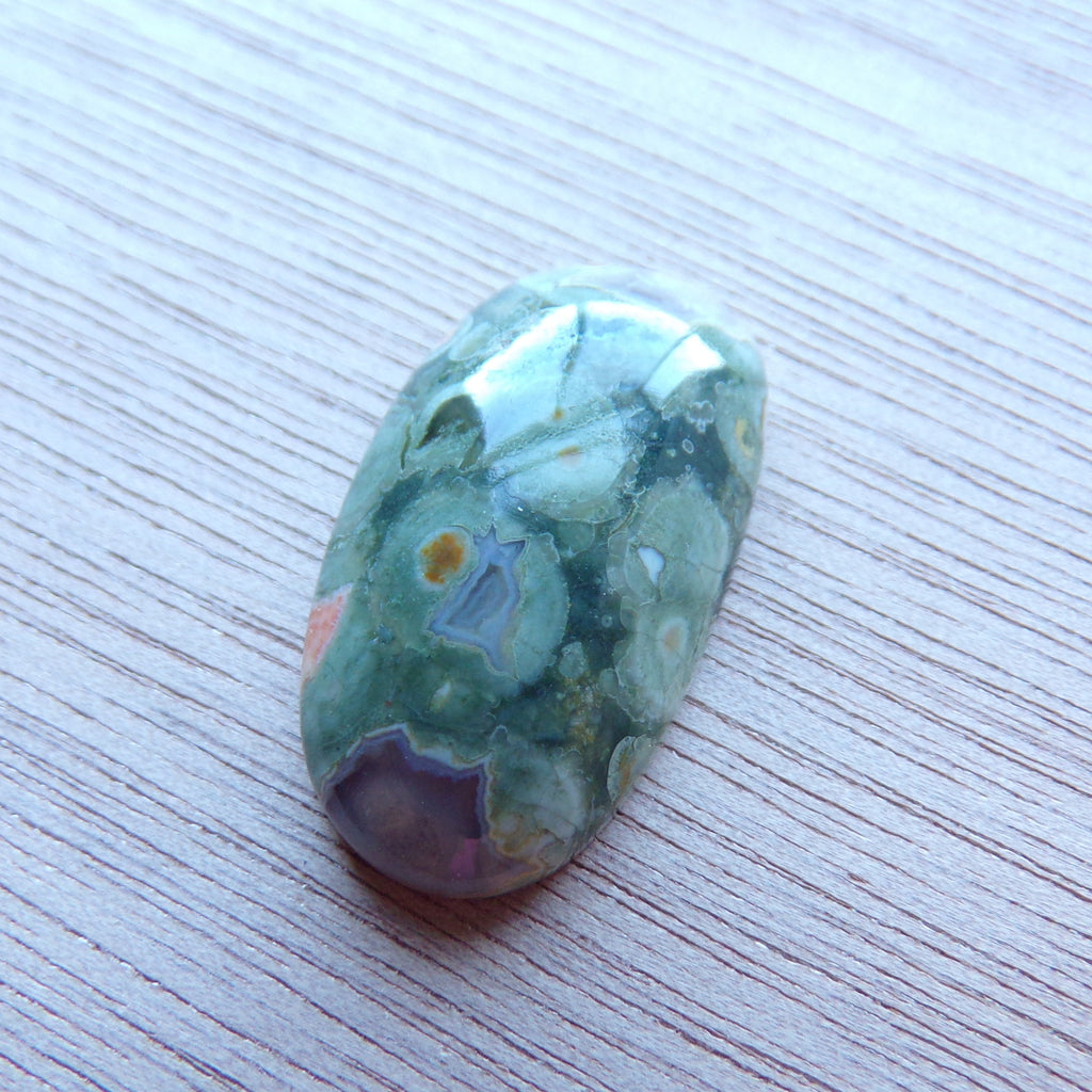 Natural Rainforest Jasper Rhyolite Cabochon