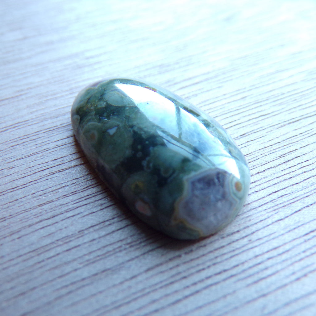 Natural Rainforest Jasper Rhyolite Cabochon