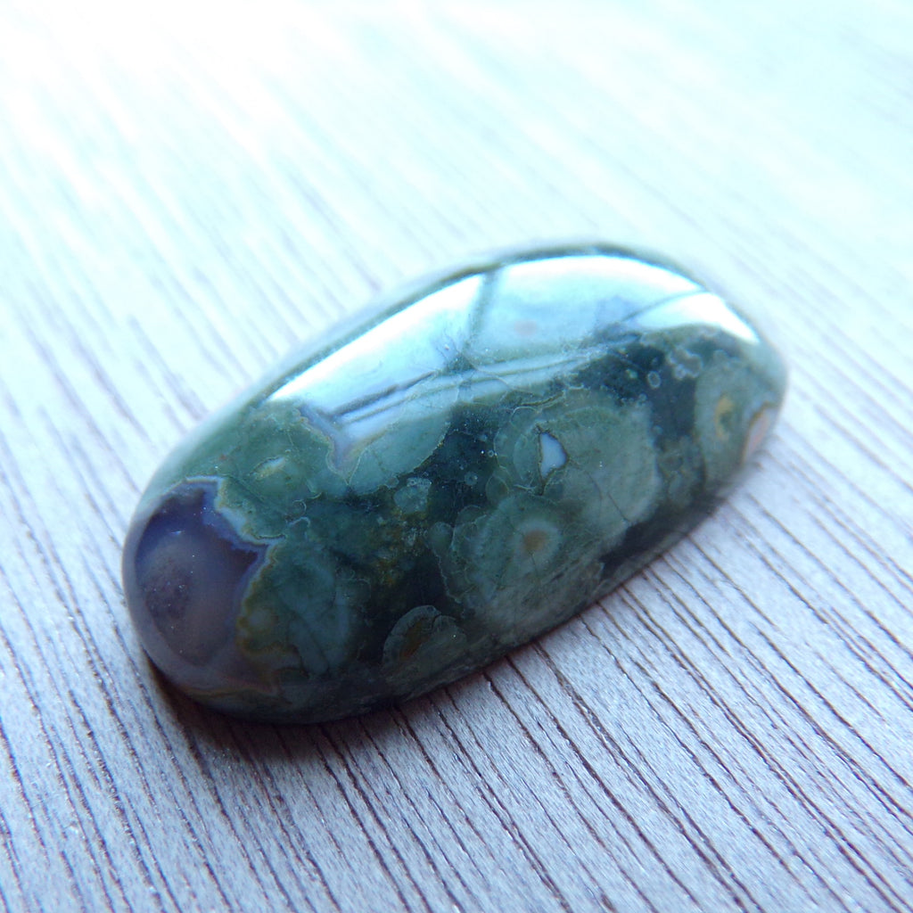 Natural Rainforest Jasper Rhyolite Cabochon
