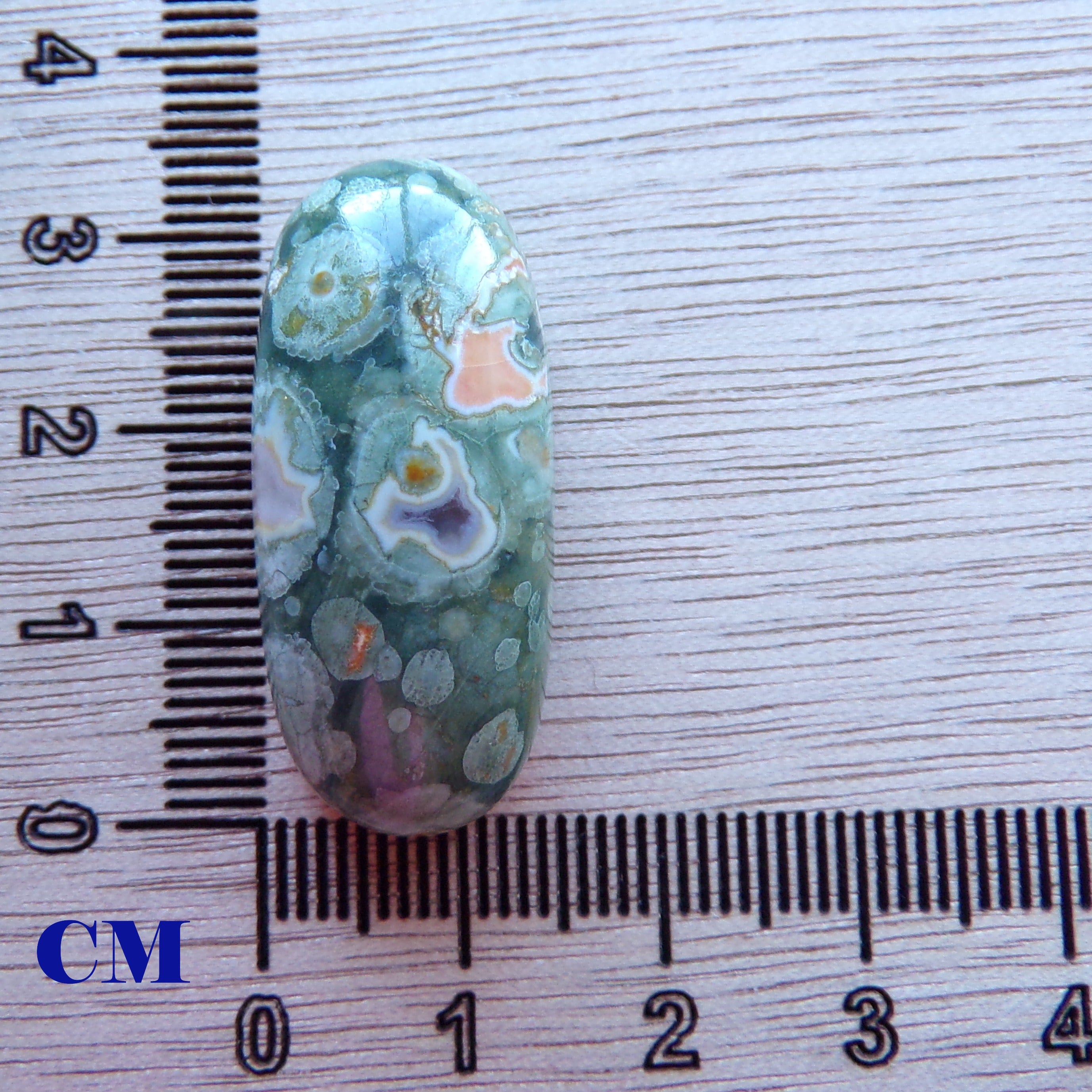 Natural Rainforest Jasper Rhyolite Cabochon
