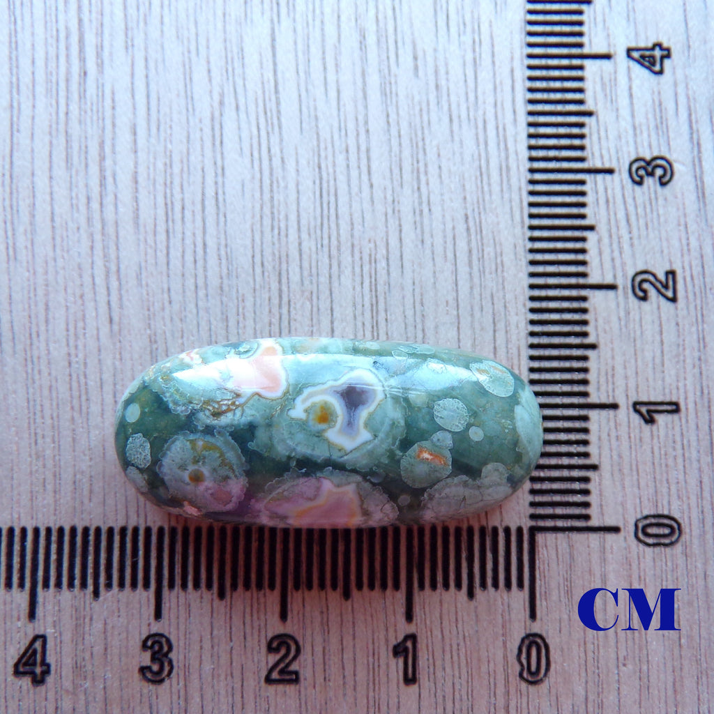 Natural Rainforest Jasper Rhyolite Cabochon