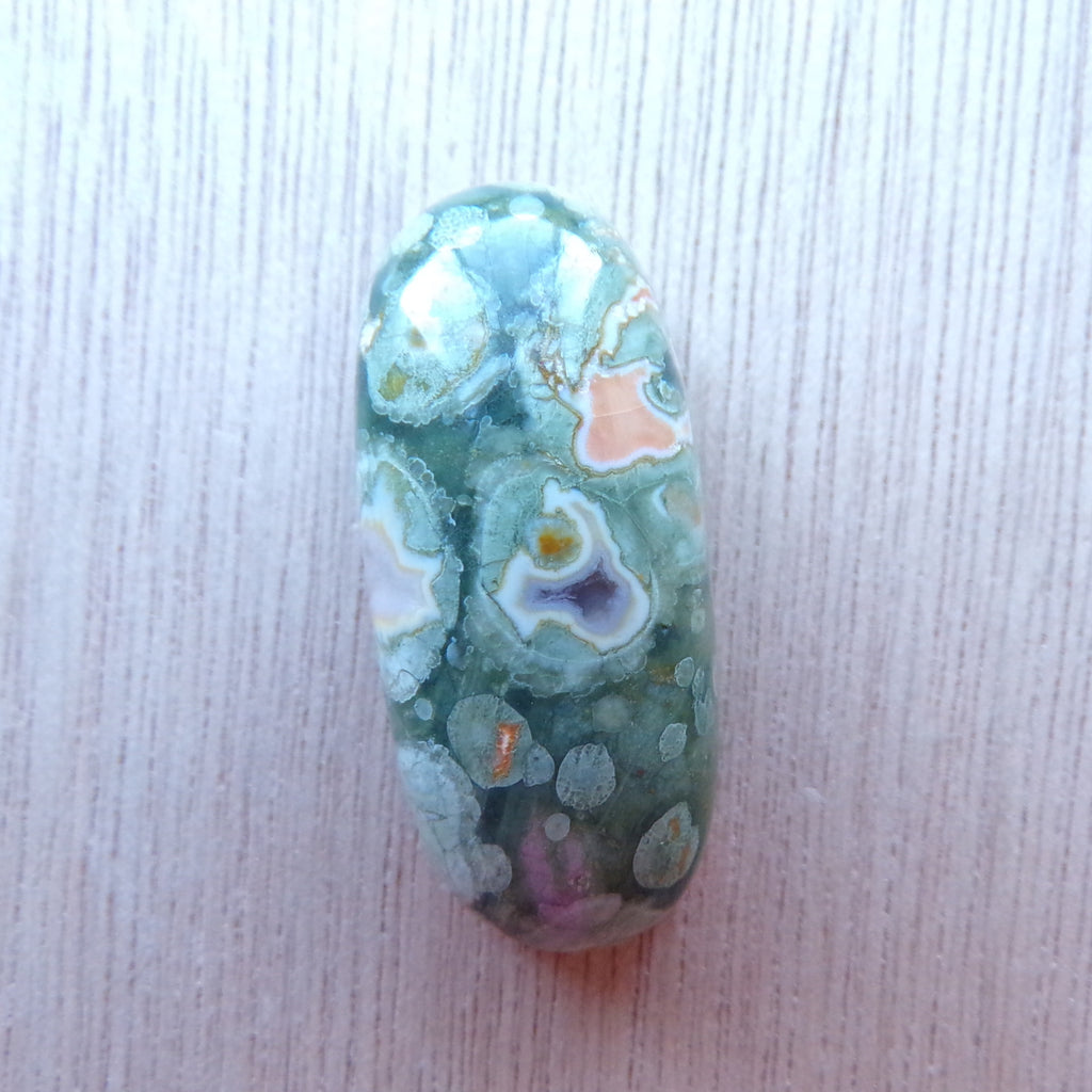 Natural Rainforest Jasper Rhyolite Cabochon