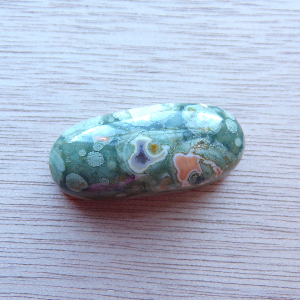 Natural Rainforest Jasper Rhyolite Cabochon