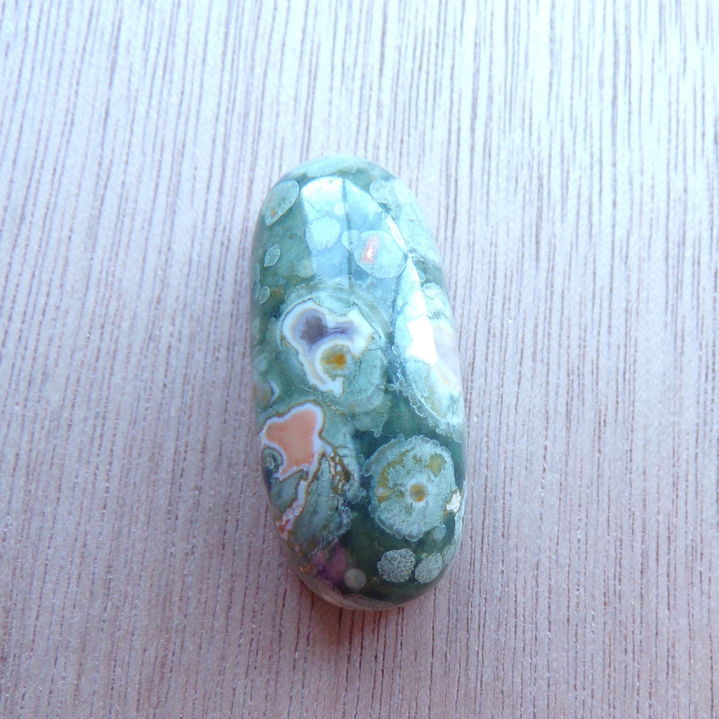Natural Rainforest Jasper Rhyolite Cabochon