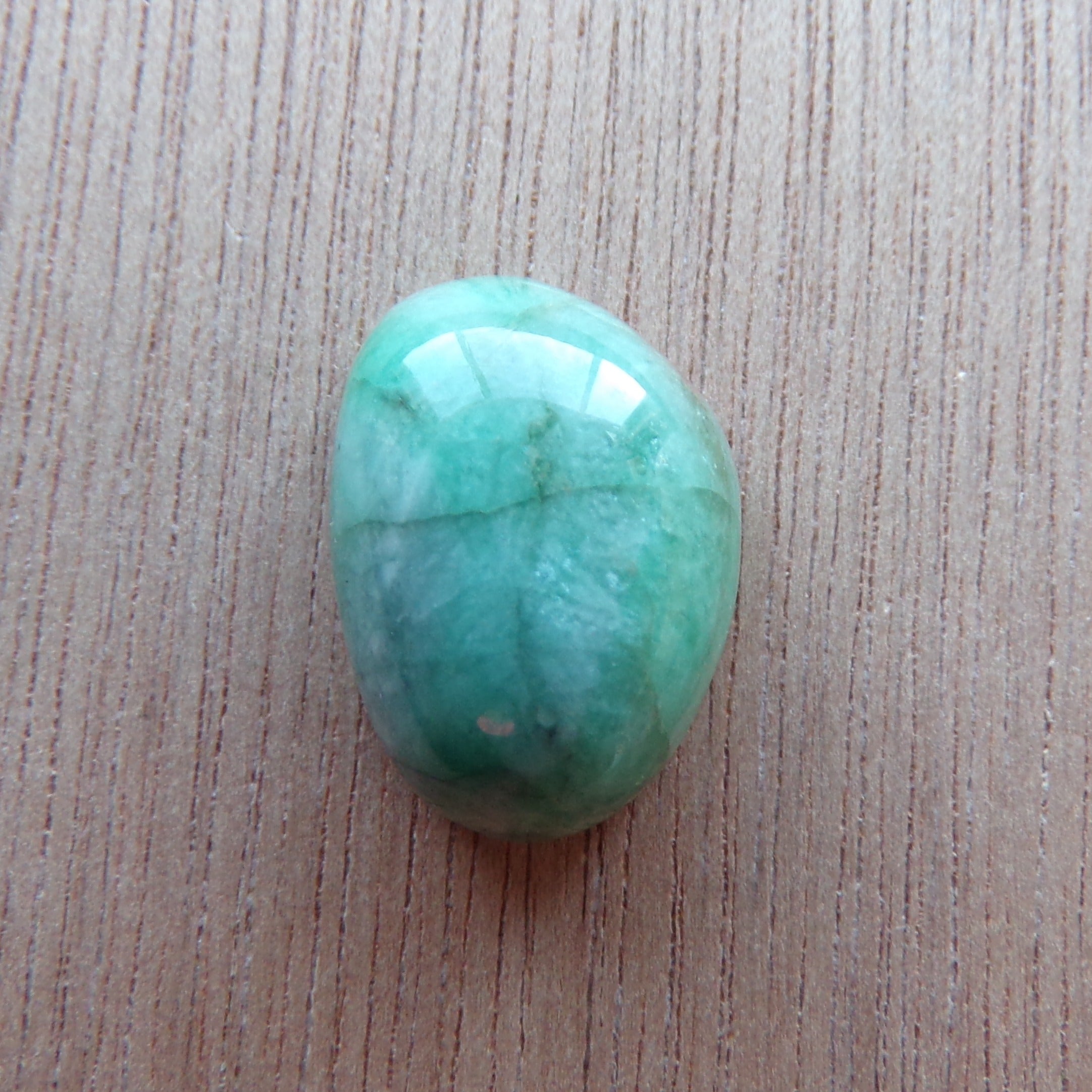 Natural Brazilian Emerald Cabochon 12.75 Carats