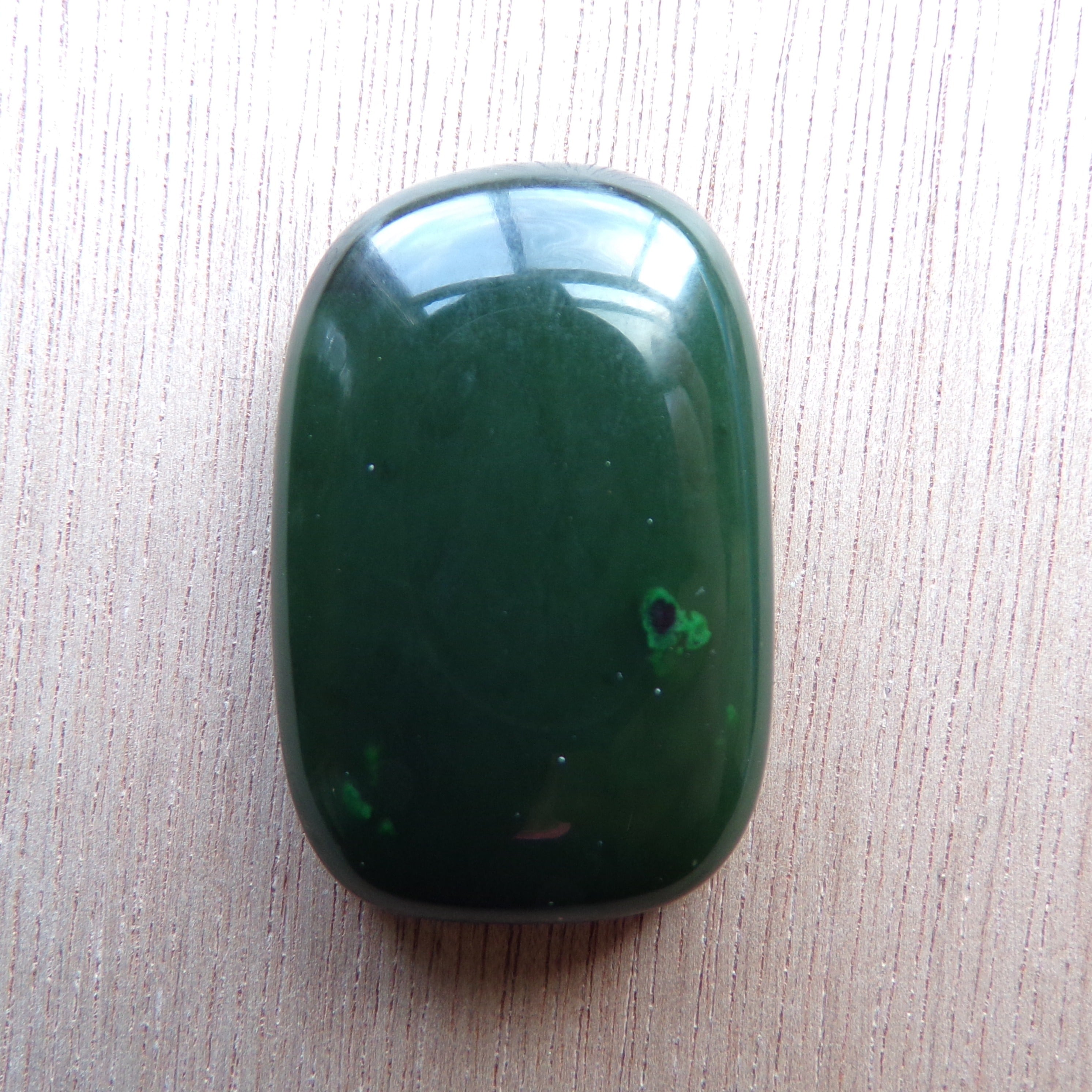Large 75.2 Carat Natural Siberian Nephrite Jade Cabochon