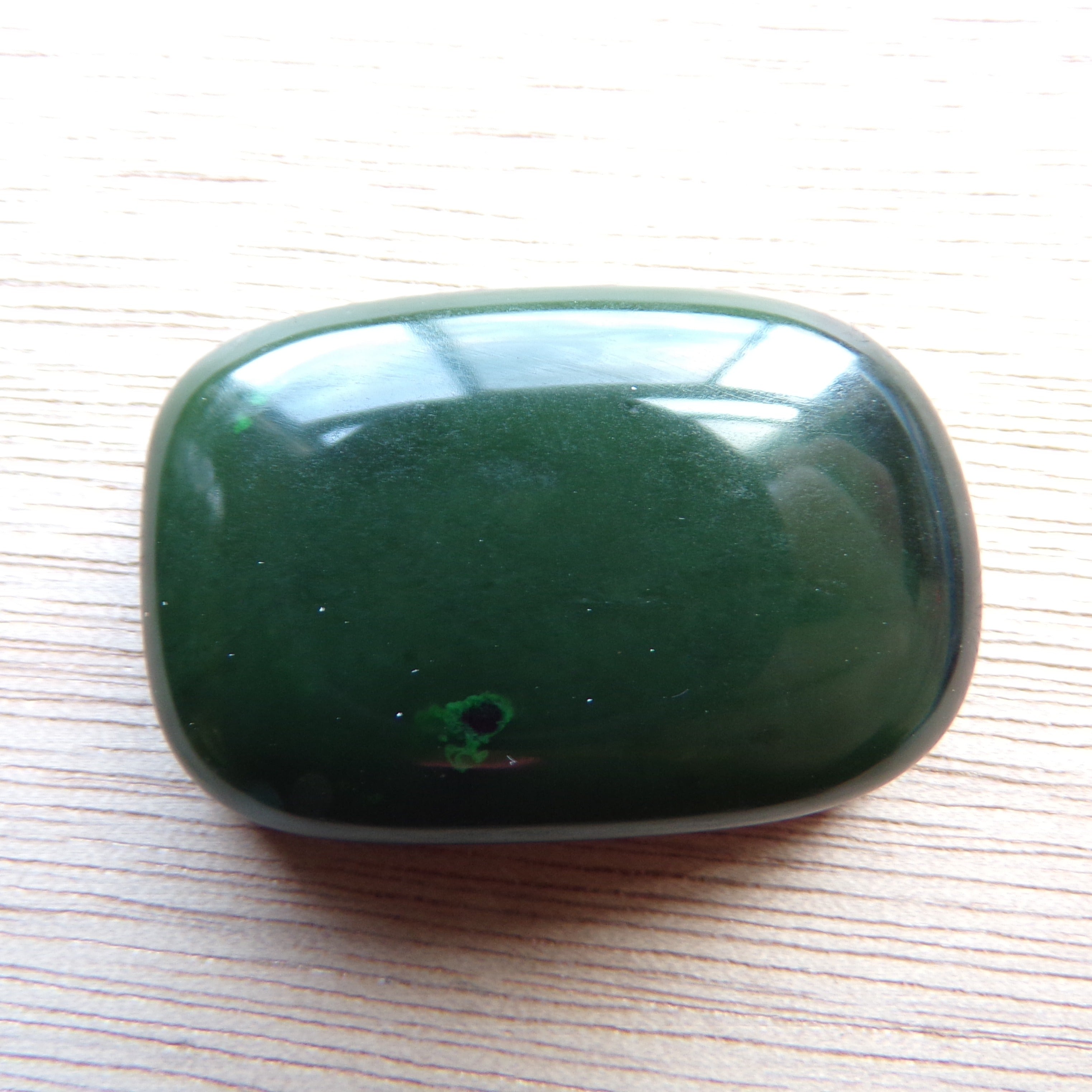 Large 75.2 Carat Natural Siberian Nephrite Jade Cabochon