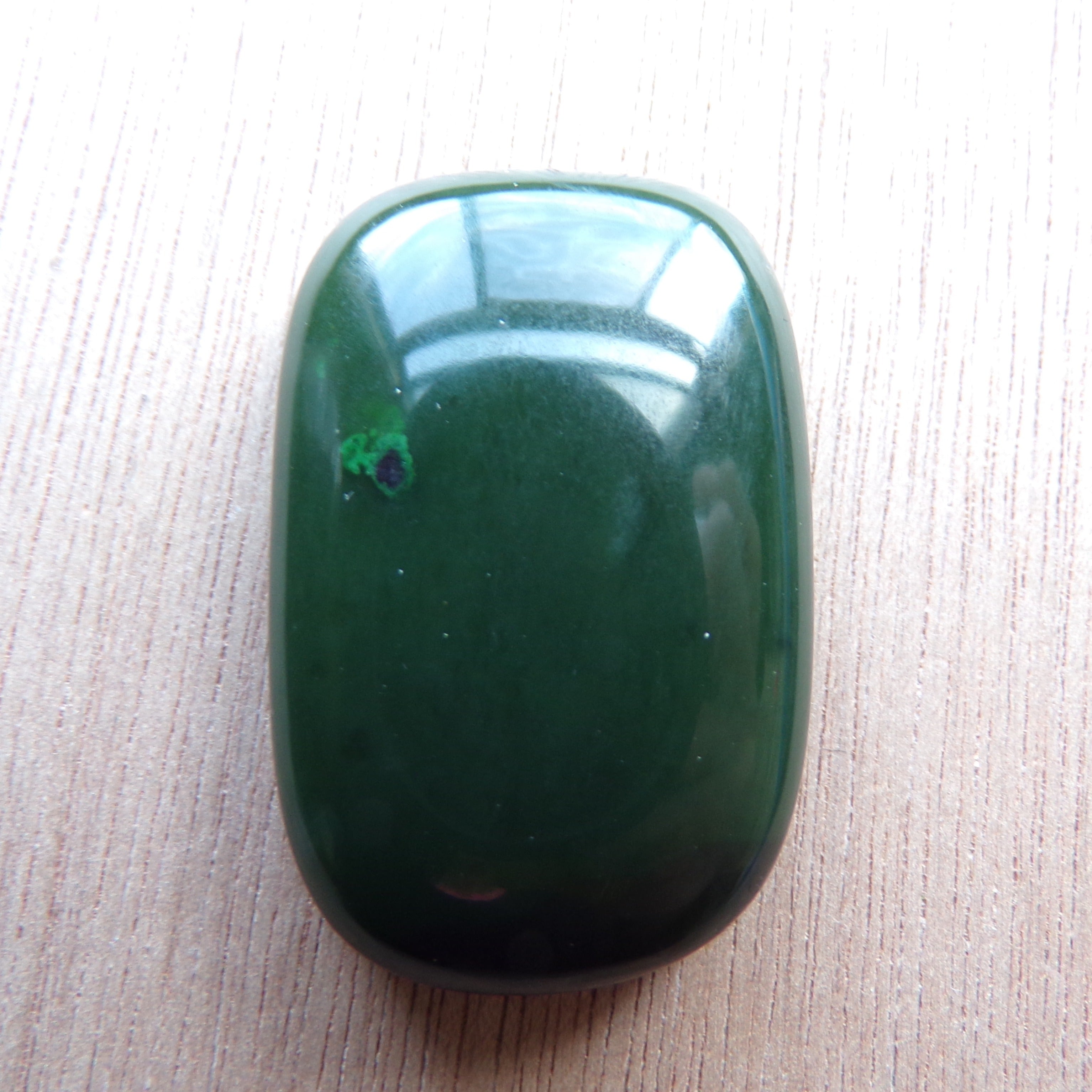 Large 75.2 Carat Natural Siberian Nephrite Jade Cabochon