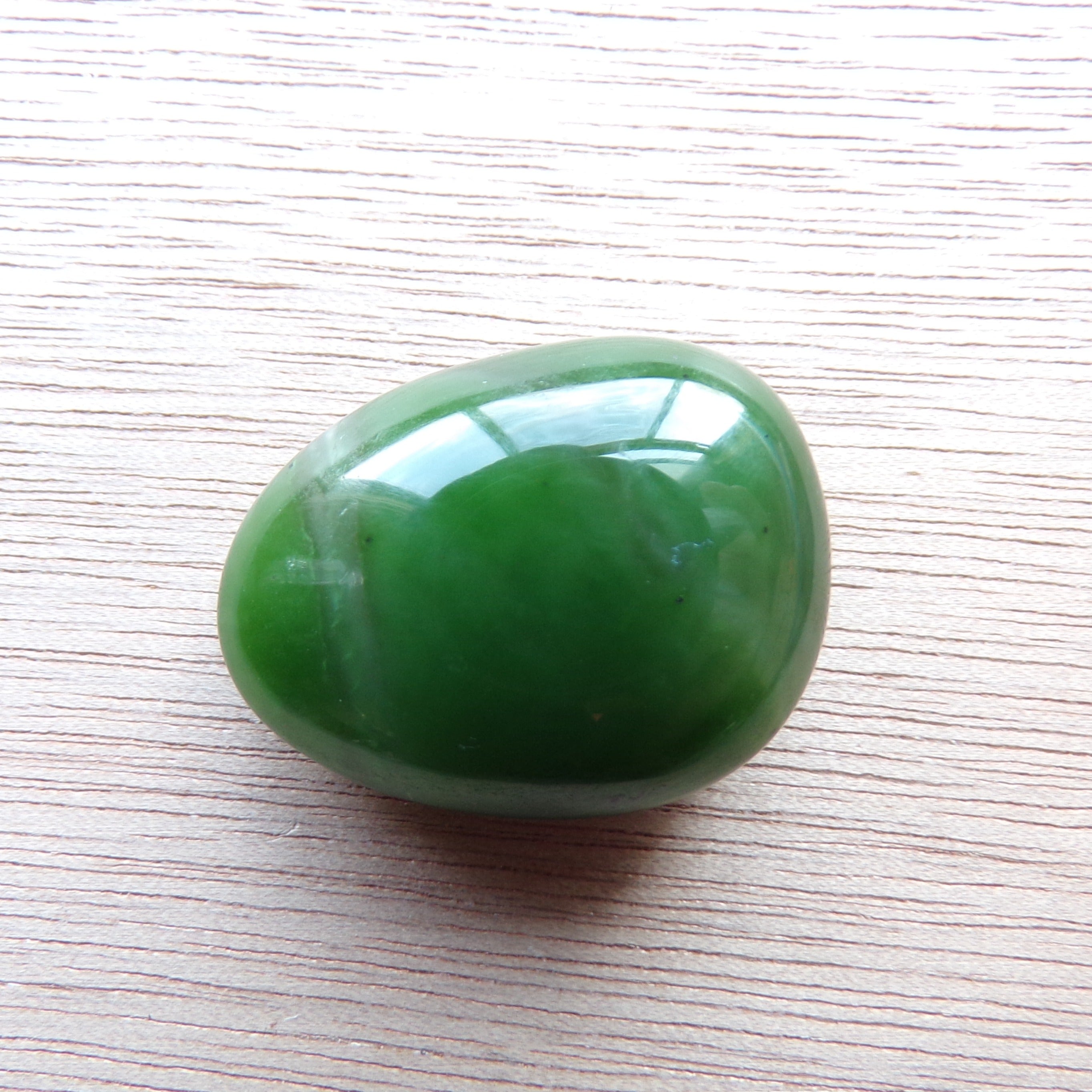 Large British Columbia Nephrite Jade Egg Cabochon
